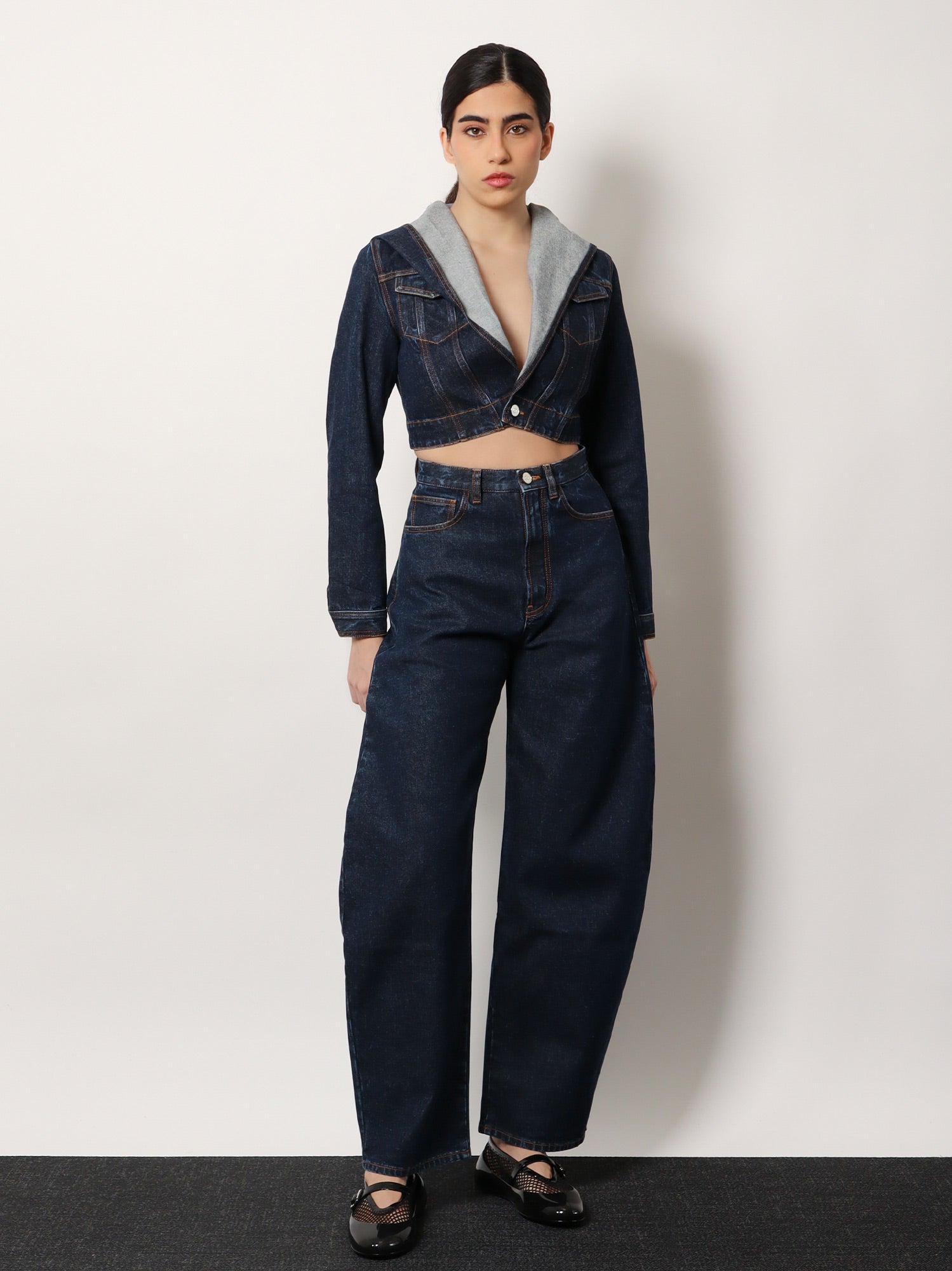 Alaïa Hooded Denim Jacket