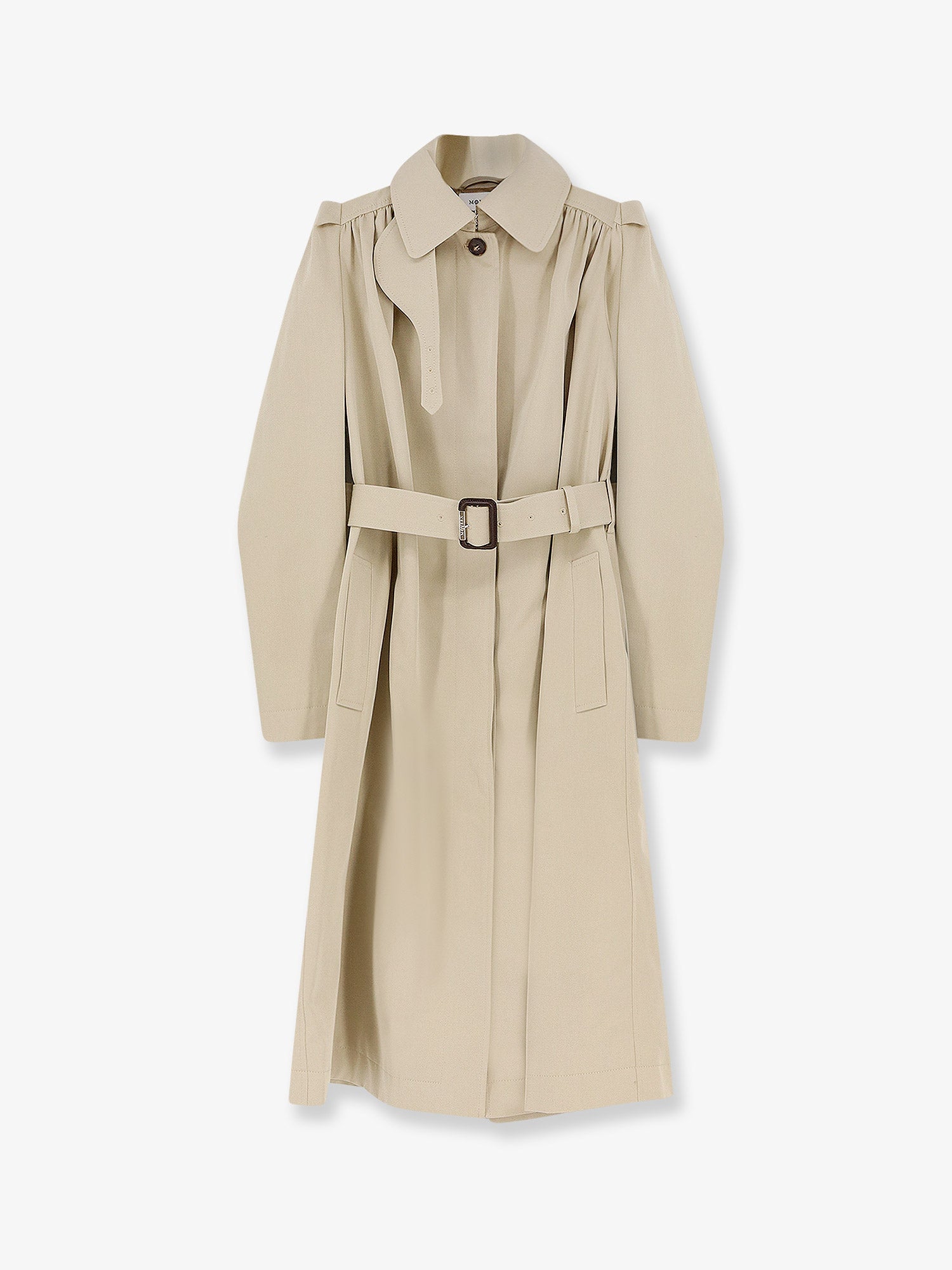 Alexander McQueen Cotton Trench With Puff Sleeves