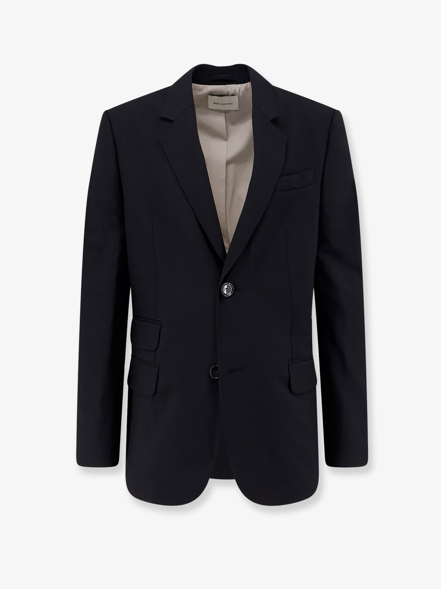 AMI Paris Single-breasted Virgin Wool Blazer