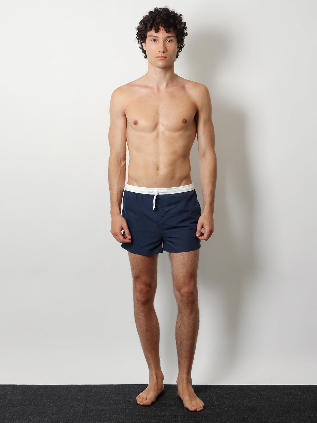 AMI Paris Nylon Swimsuit With Tone-on-tone Logo