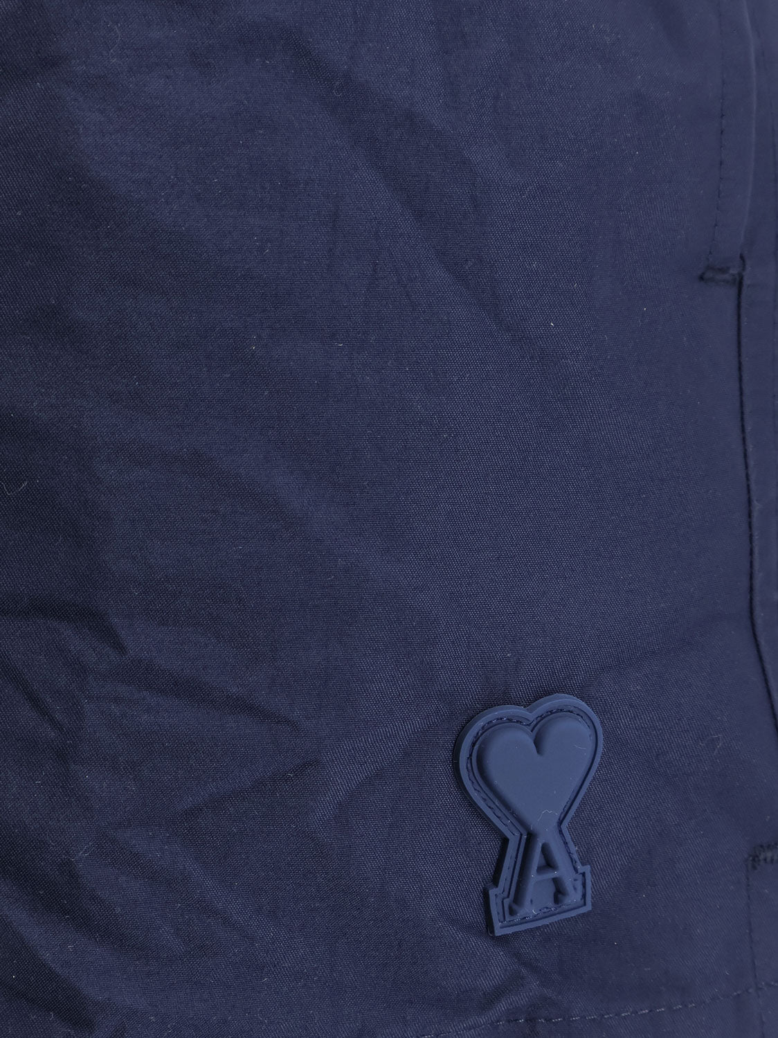 AMI Paris Nylon Swimsuit With Tone-on-tone Logo