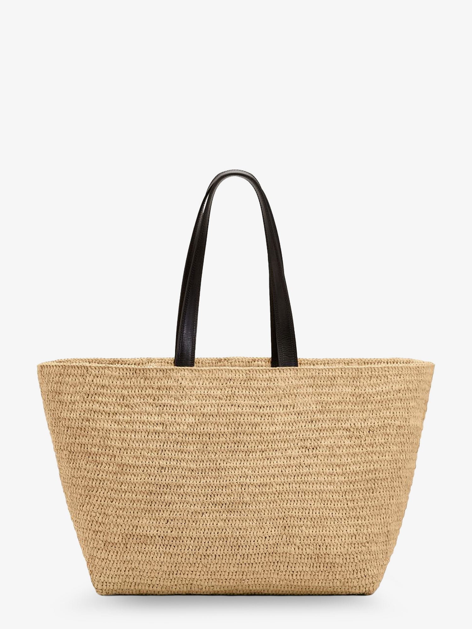 AMI Paris Ami De Coeur Raffia Shoulder Bag