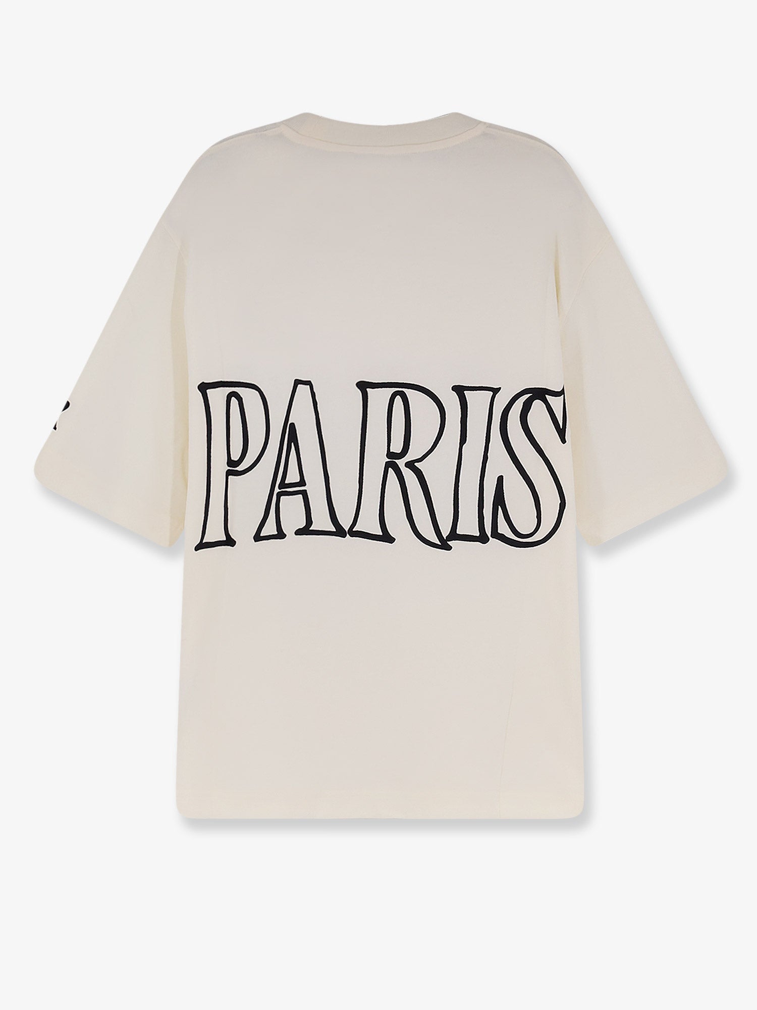 AMI Paris Cotton T-shirt With Maxi Frontal Logo