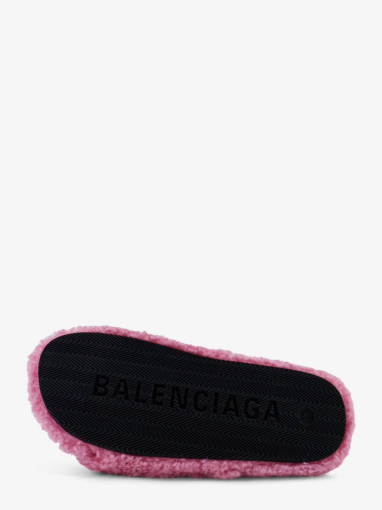 Balenciaga Furry Synthetic Fur Sandals