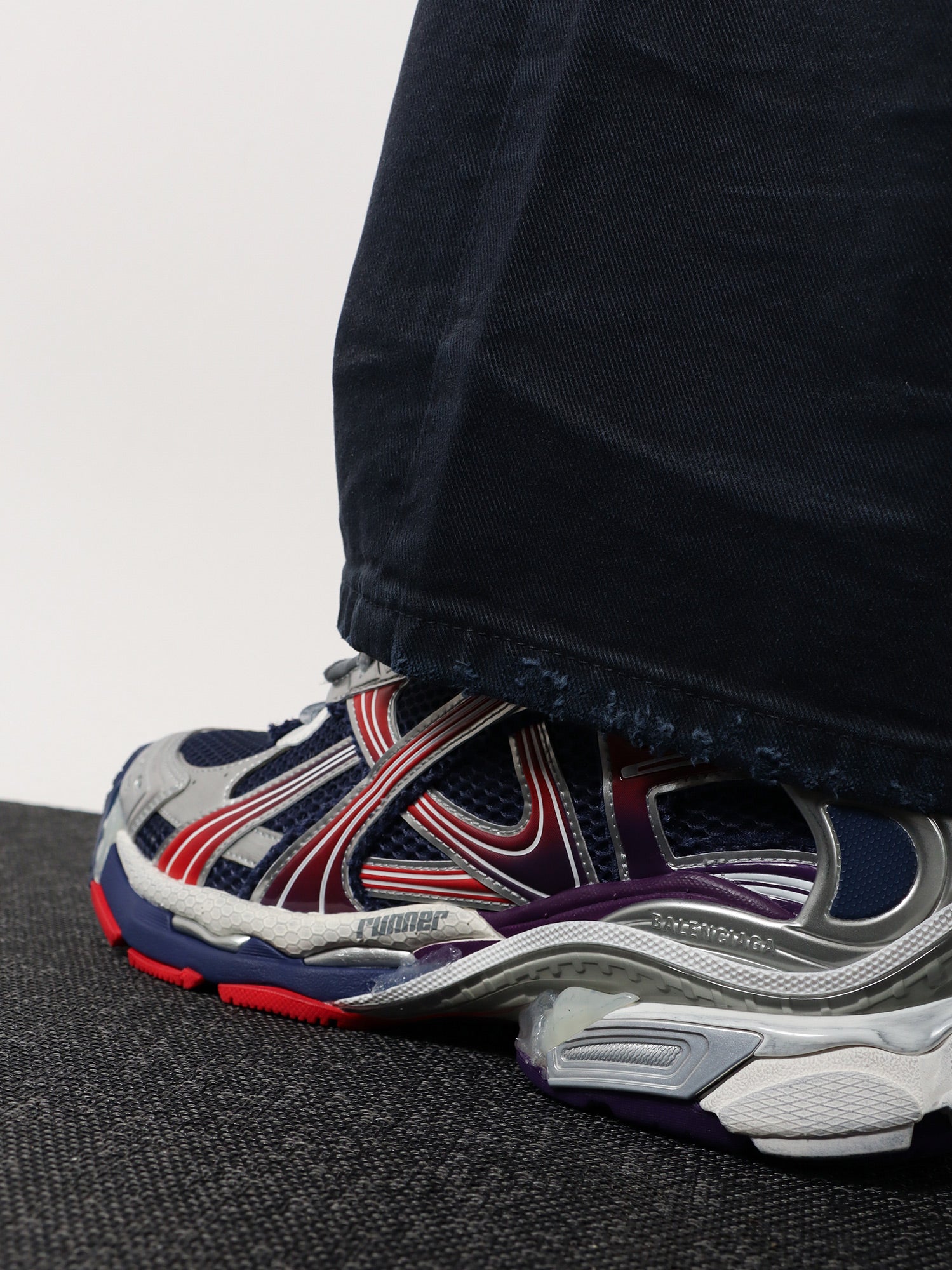 Balenciaga Mesh And Nylon Runner Sneakers