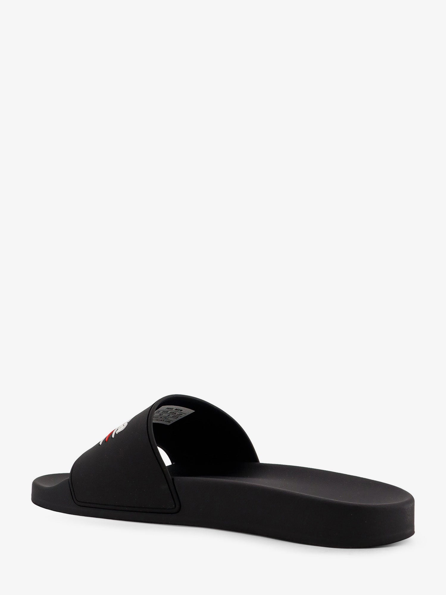 Balenciaga Rubber Pool Sandals With Logo On The Front
