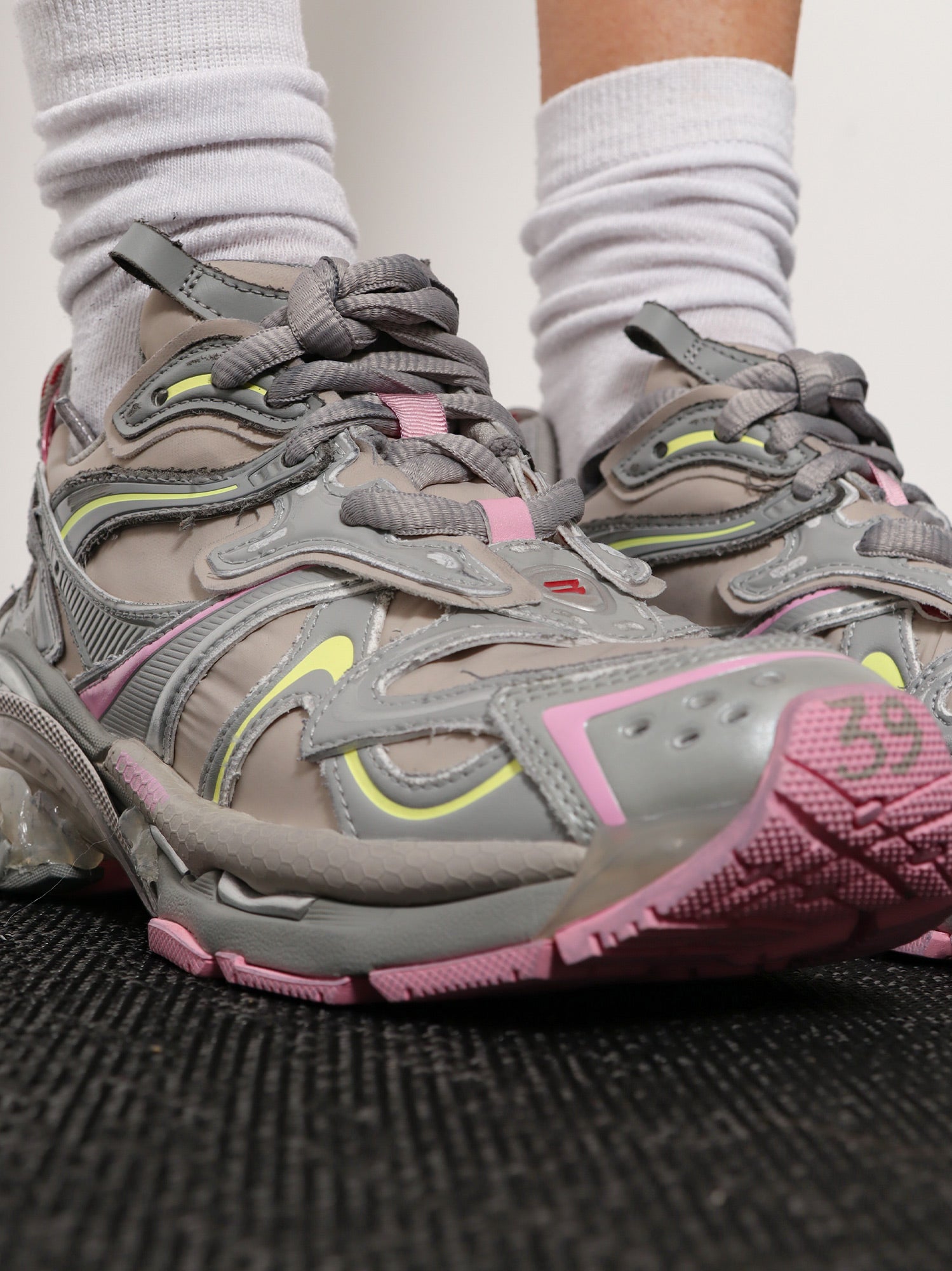 Balenciaga Runner 2 Nylon Low-top Sneakers With Leather Inserts