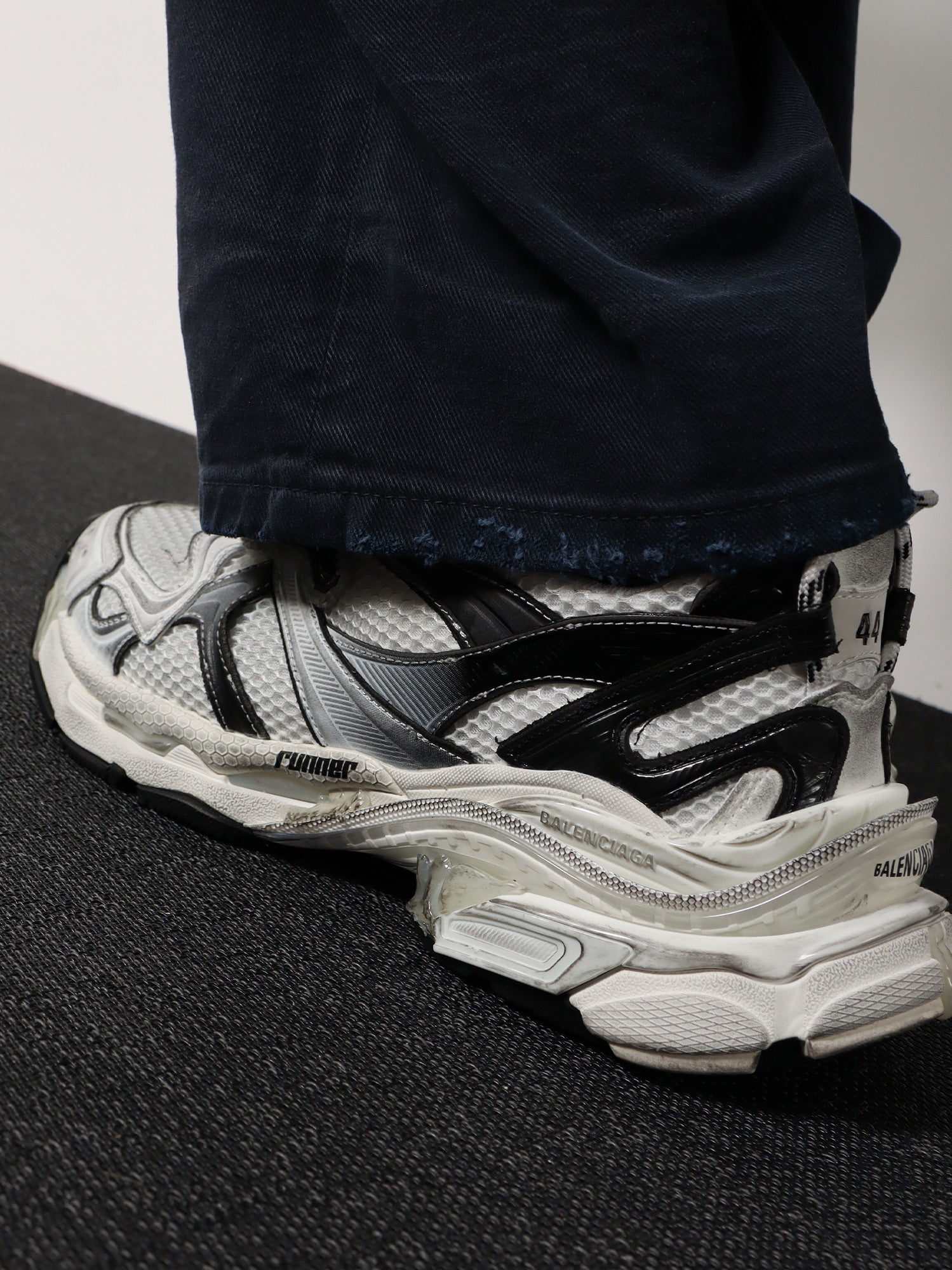 Balenciaga Mesh And Nylon Runner 2 Sneakers