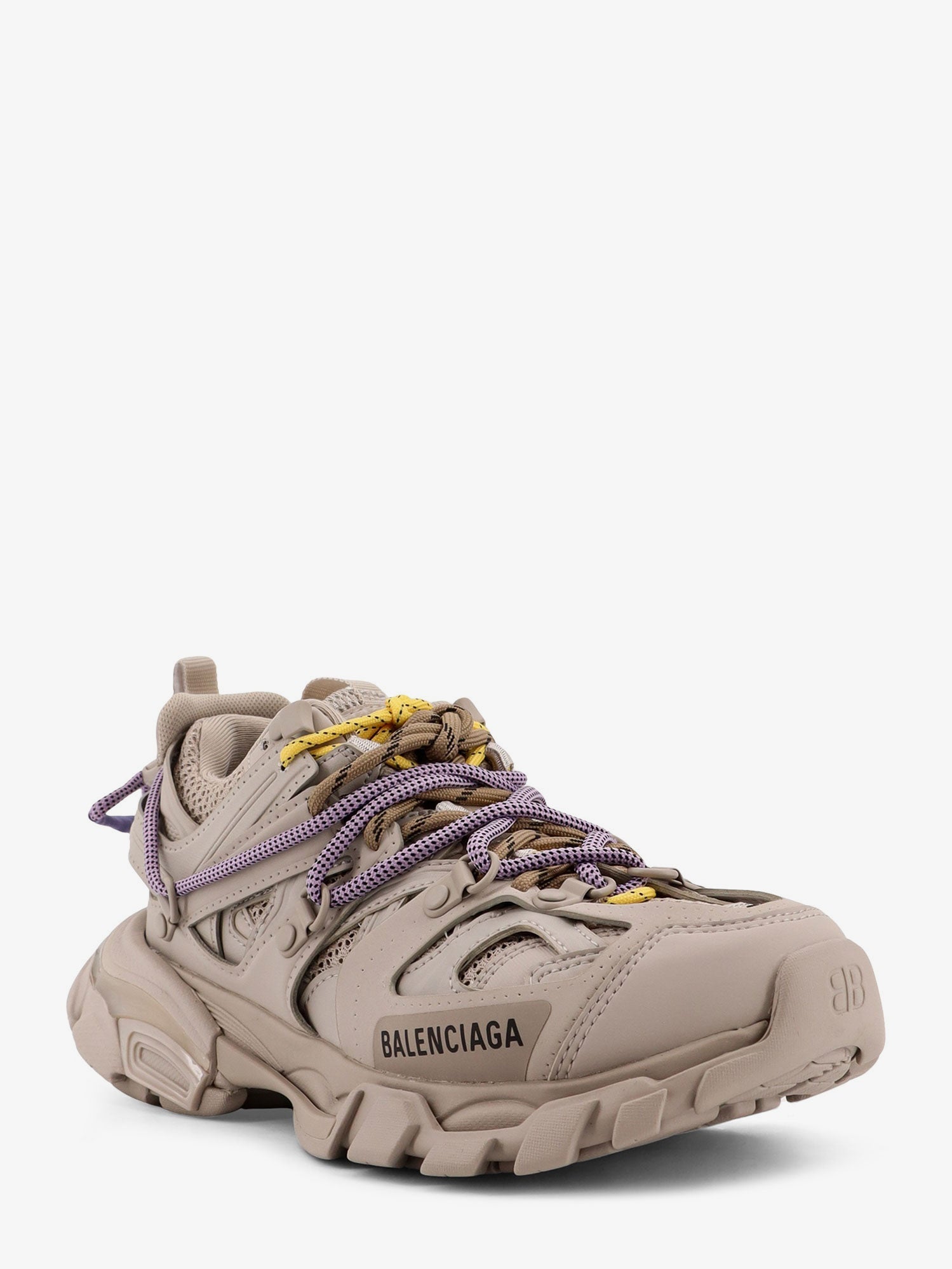 Balenciaga Track Mesh Sneakers With Colored Laces Detail