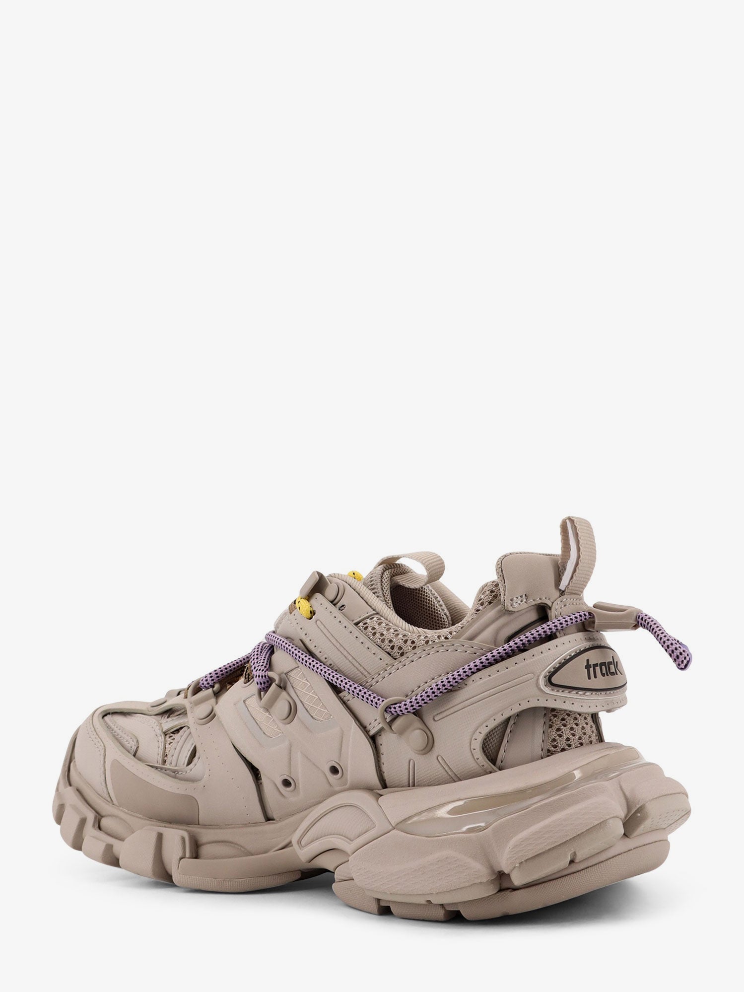 Balenciaga Track Mesh Sneakers With Colored Laces Detail