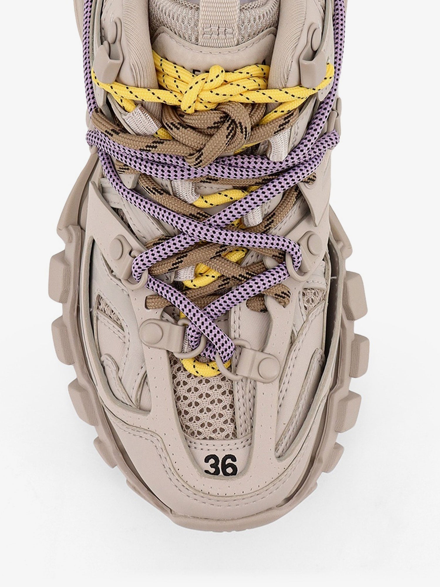 Balenciaga Track Mesh Sneakers With Colored Laces Detail