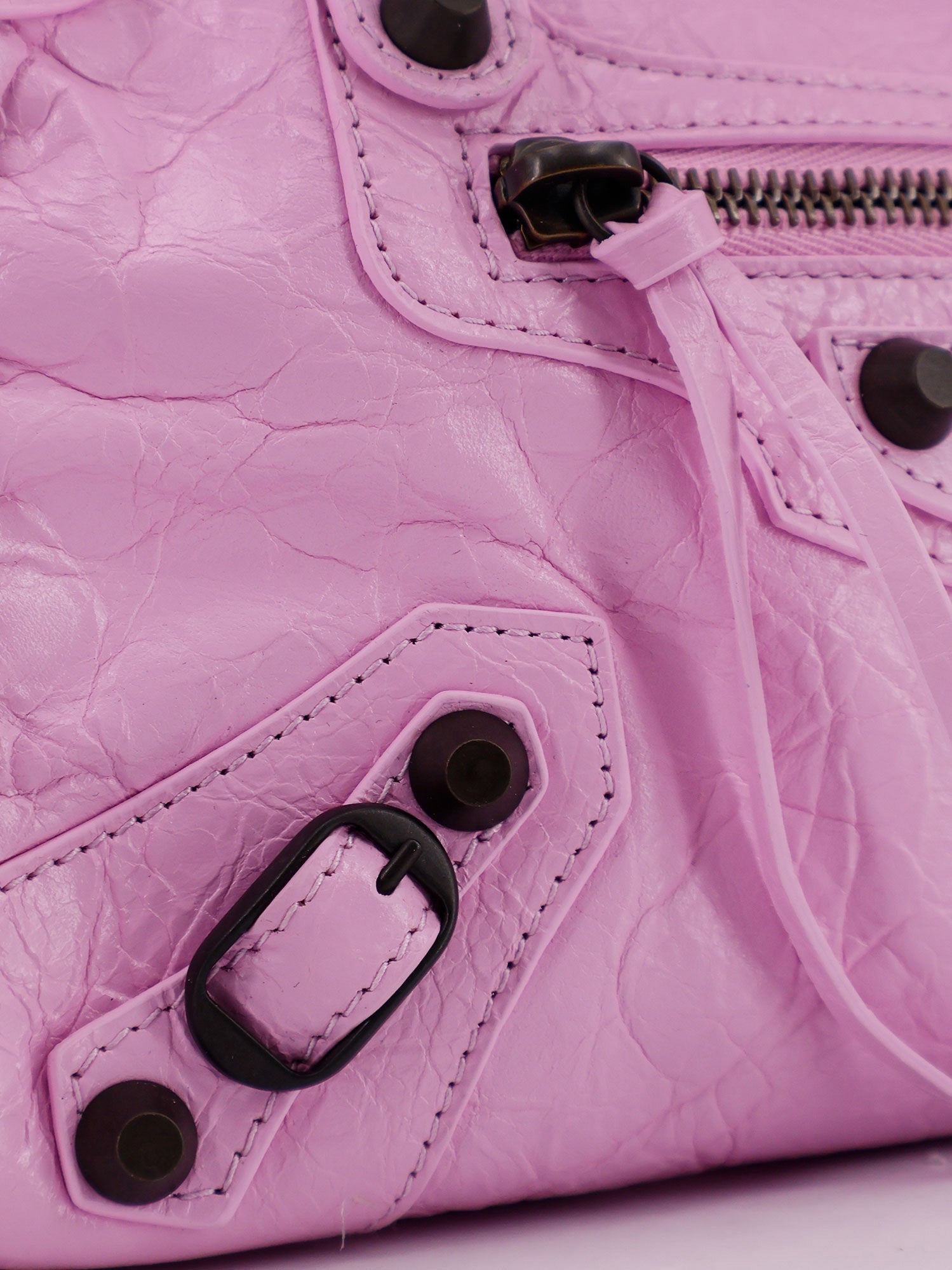 Balenciaga Leather The City Mini Bag Handbag