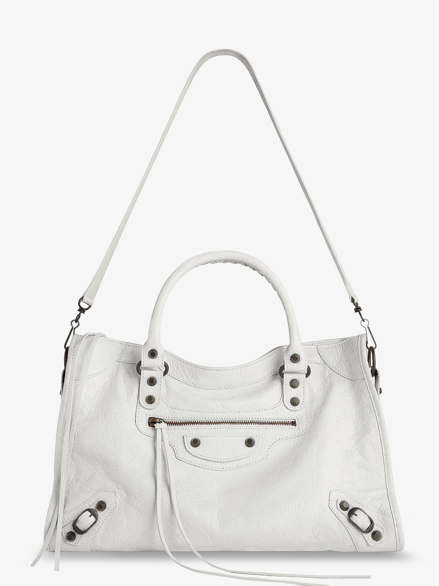 Balenciaga Le City Medium Leather Shoulder Bag