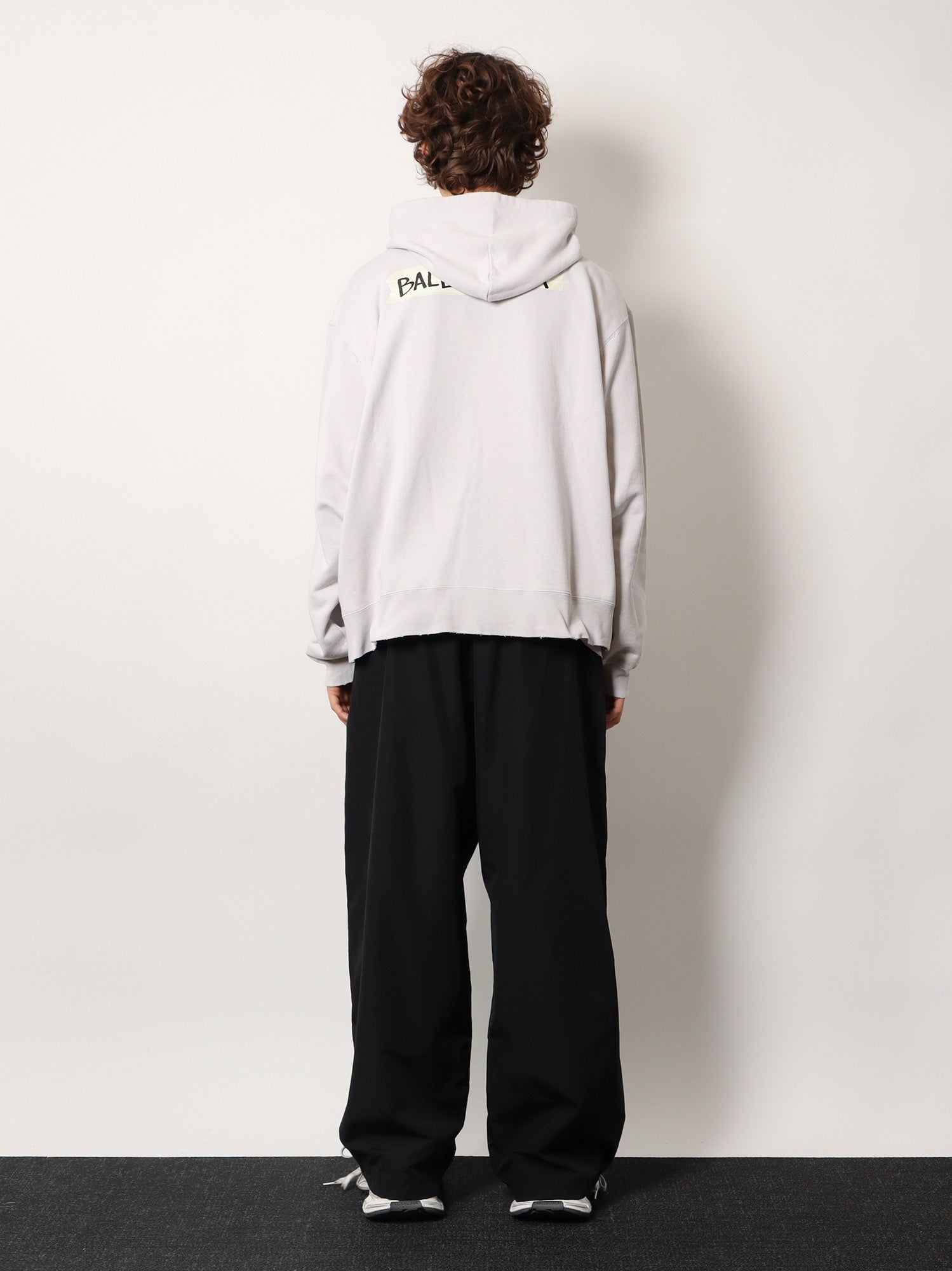 Balenciaga Over Zip-up Hoodie Cotton Sweatshirt