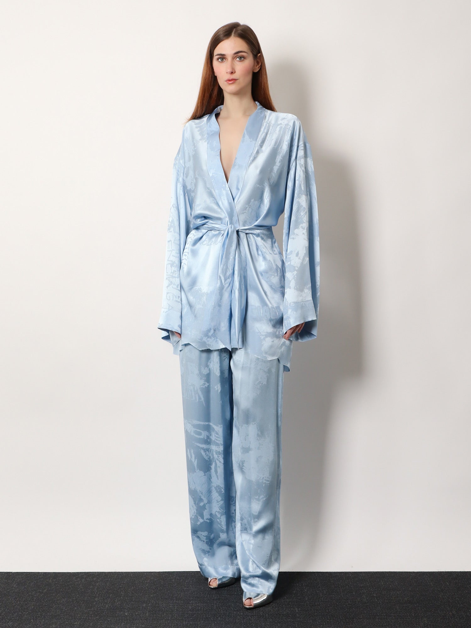 Balenciaga Wrap Silk Mini Dress