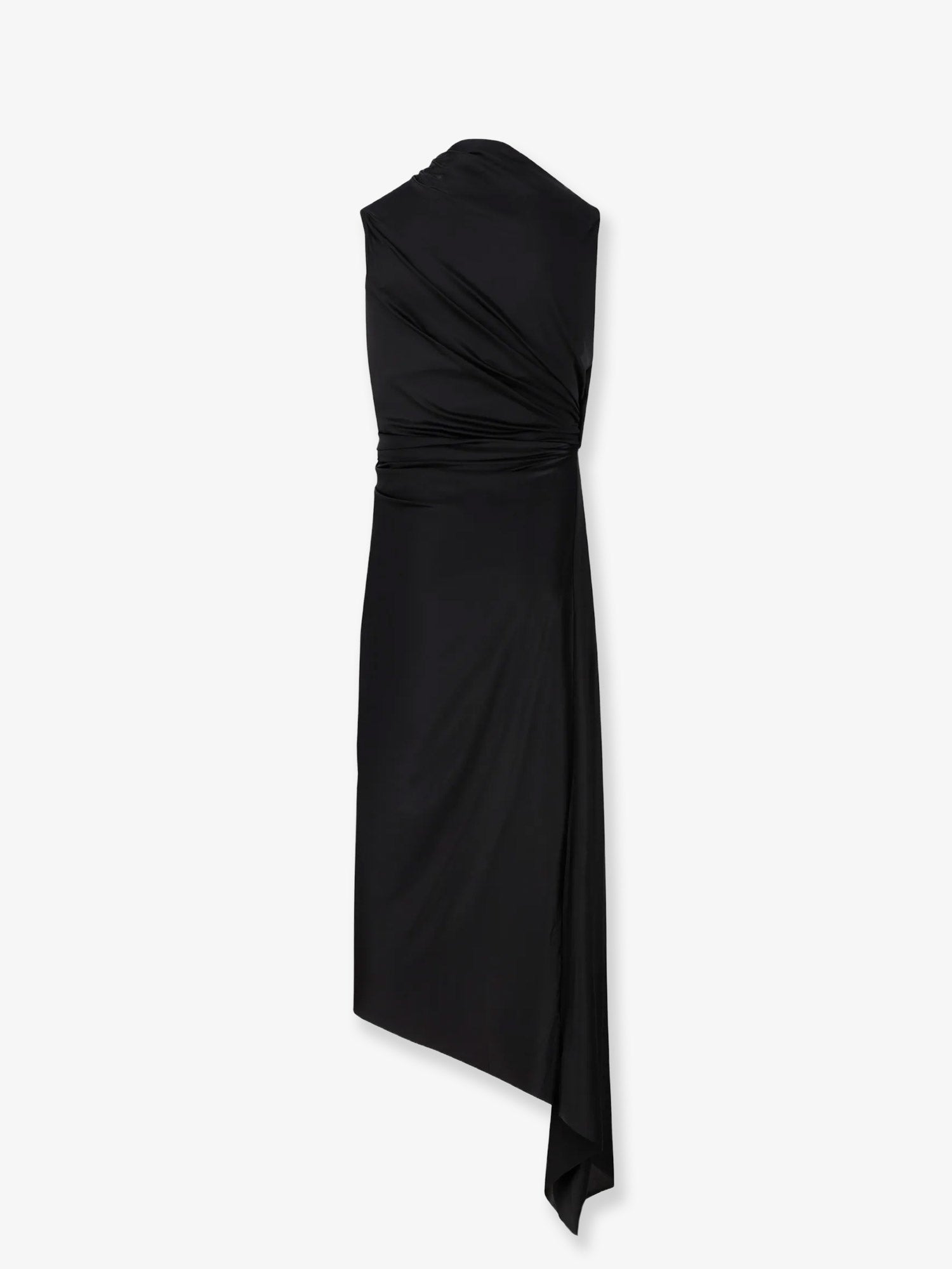 Balenciaga Stretch Fabric Long Asymmetrical Dress