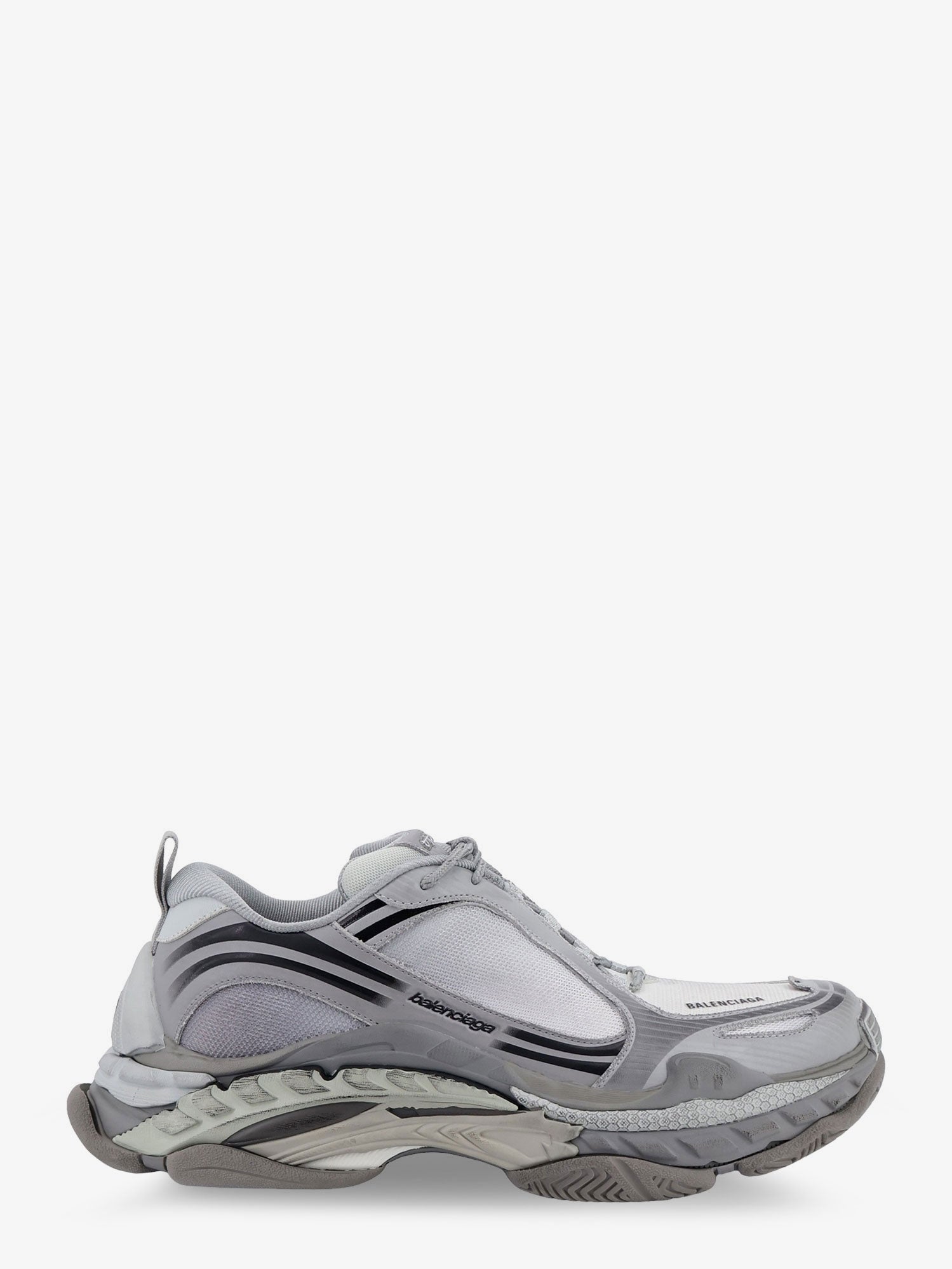 Balenciaga Triple S.2 Gradient Mesh And Nylon Insert Sneakers With Used Effect