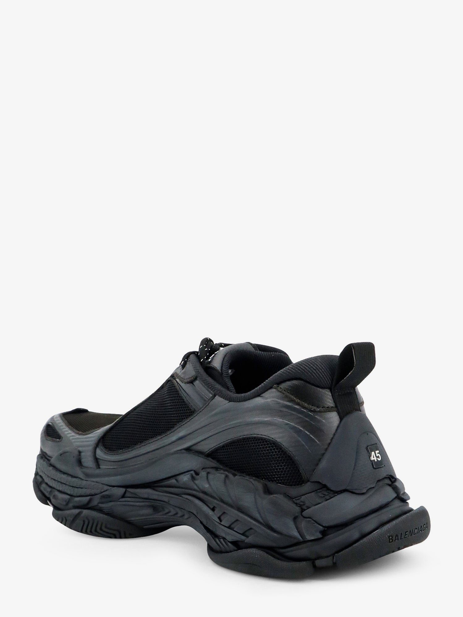 Balenciaga Triple S.2 Gradient Mesh Sneakers With Used-effect Nylon Inserts