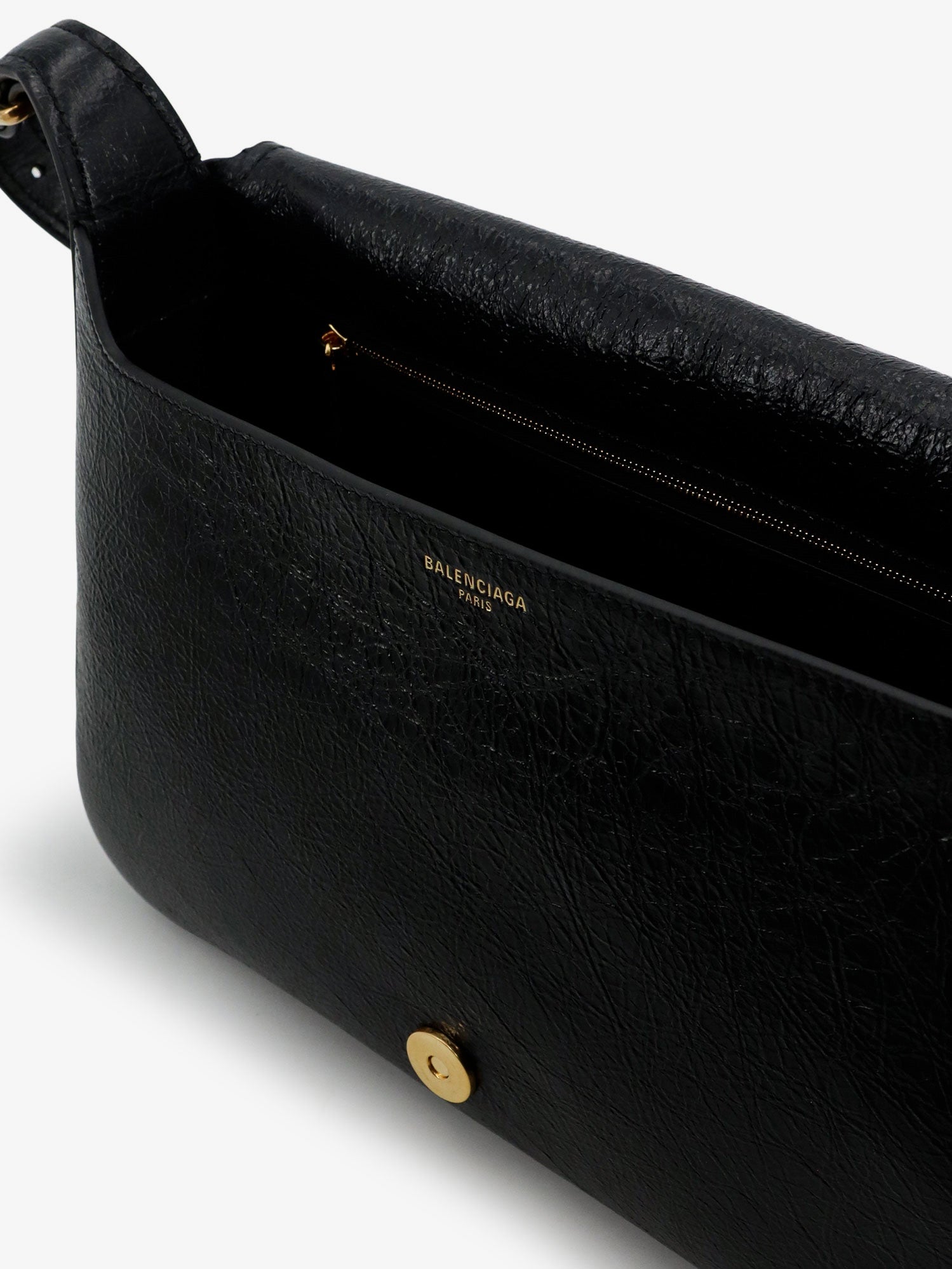Balenciaga Clicca Arena Leather Medium Shoulder Bag