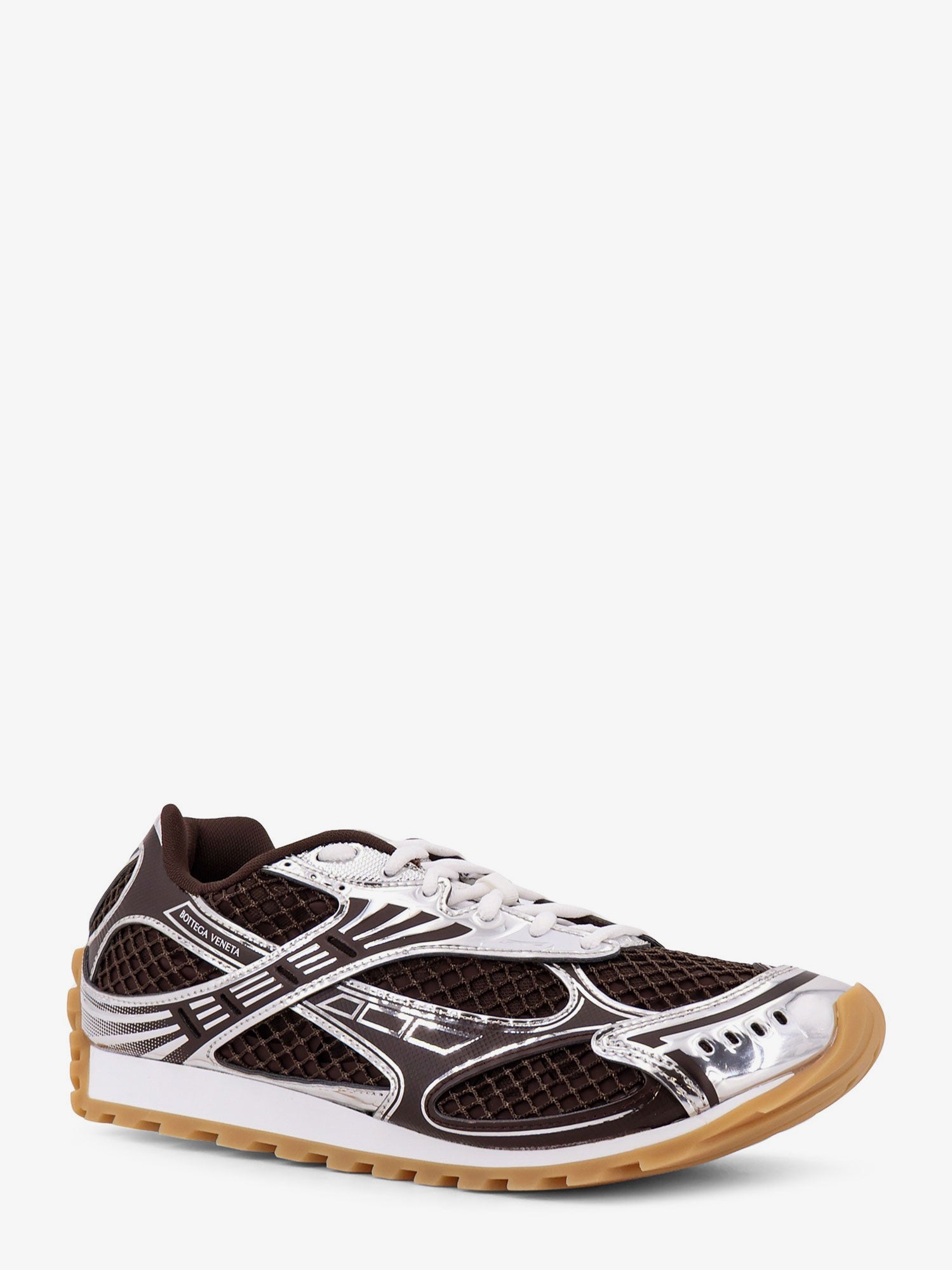 Bottega Veneta Orbit Mesh Sneakers With Rubber Inserts