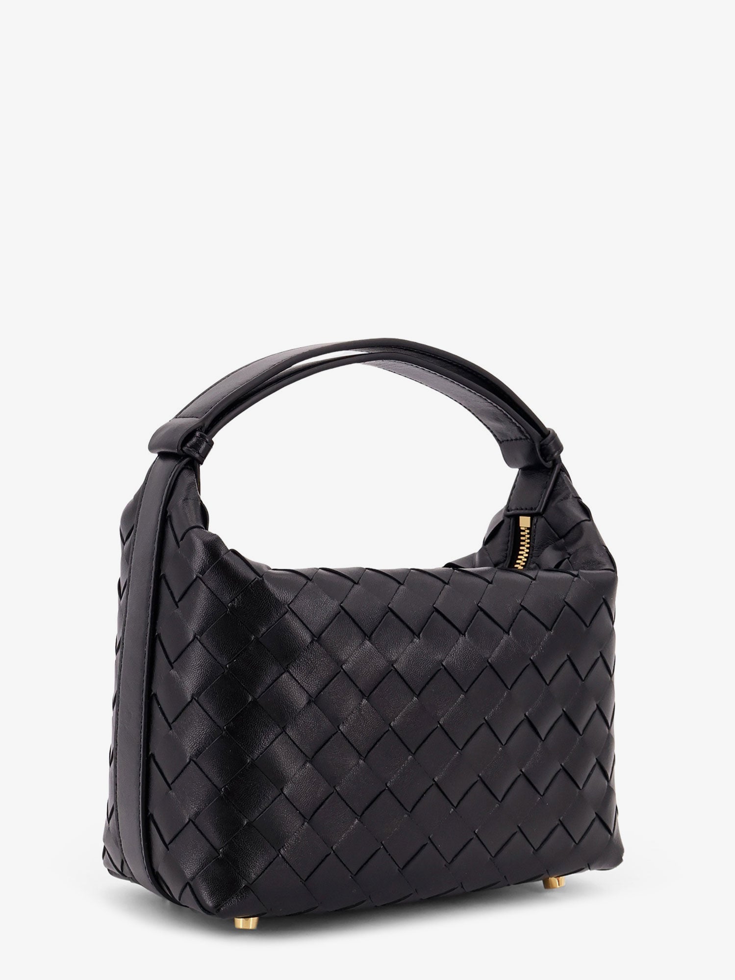Bottega Veneta Wallace Leather Shoulder Bag With Intrecciato Pattern
