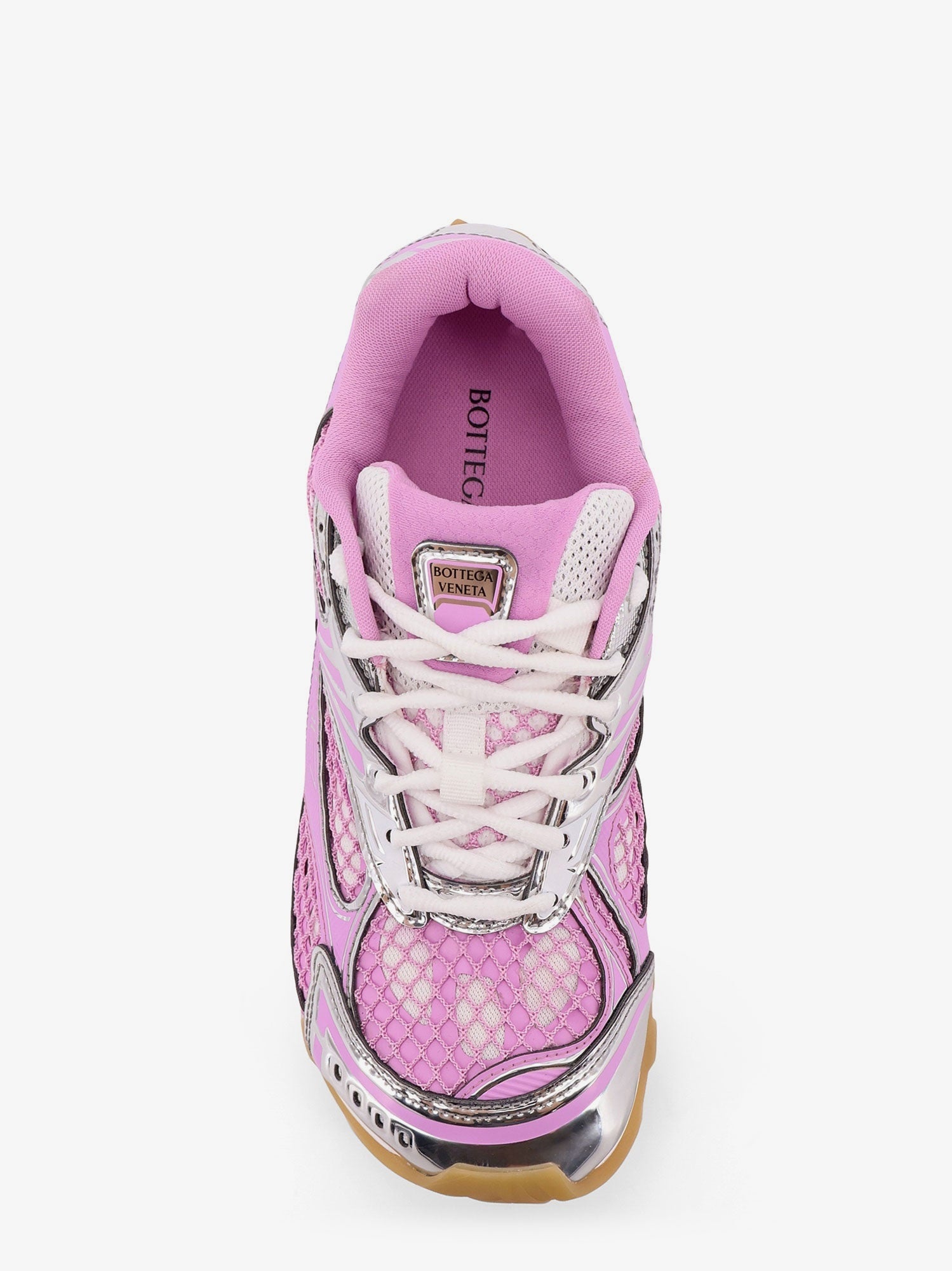 Bottega Veneta Orbit Mesh And Leather Sneakers