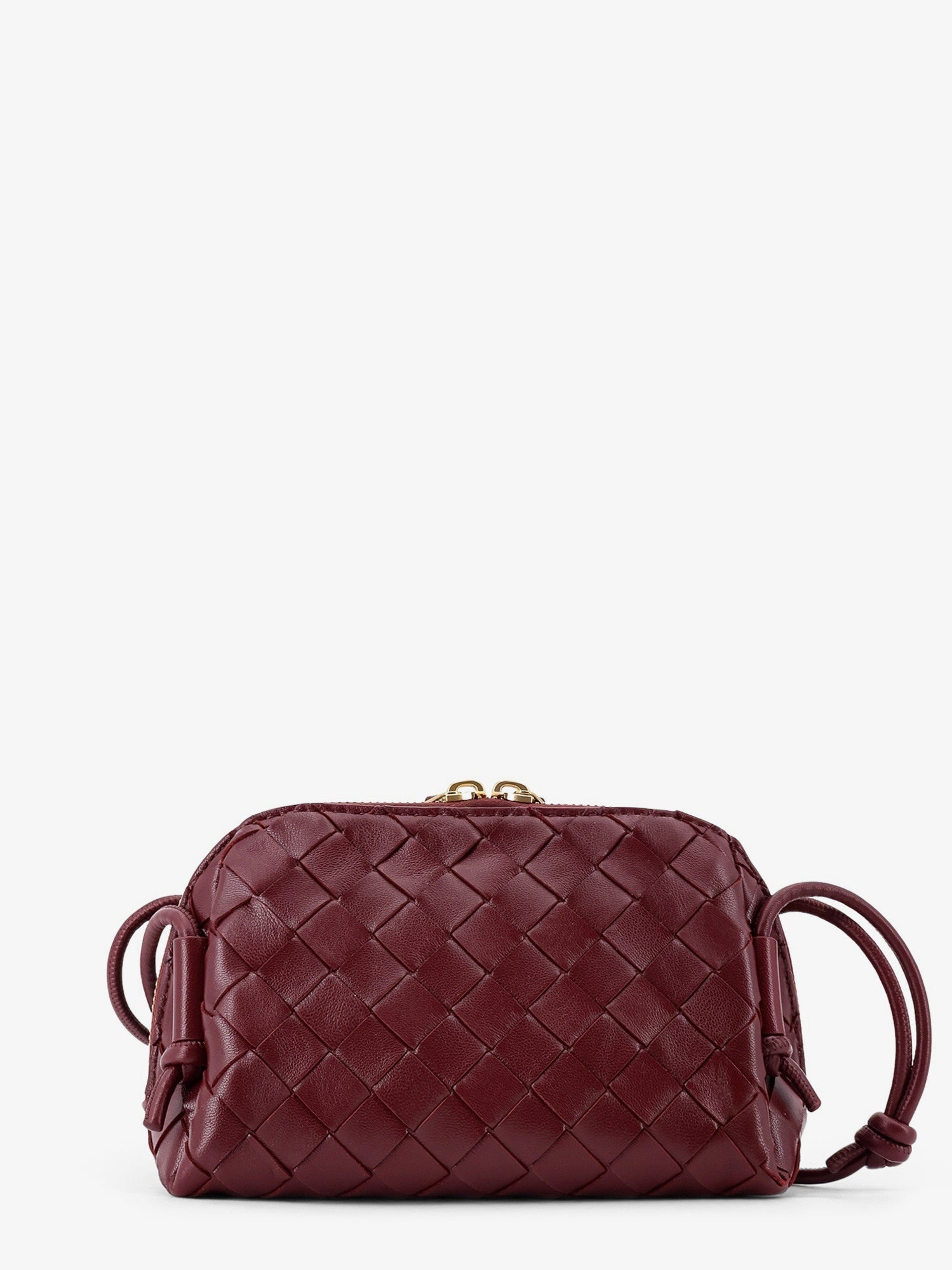 Bottega Veneta Concert Pouch Leather Crossbody Bag With Intrecciato Motif