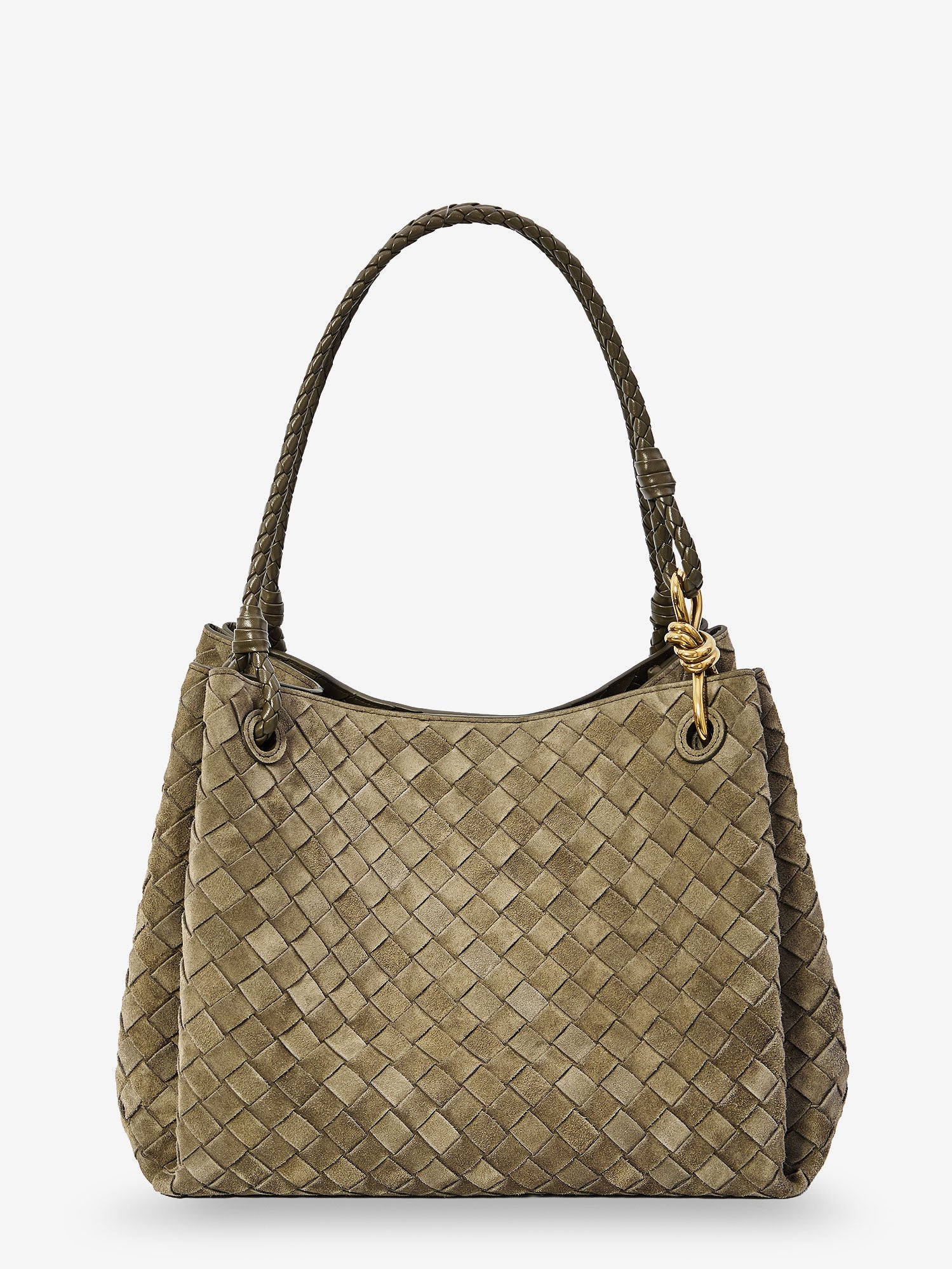 Bottega Veneta Parachute Large Suede Shoulder Bag