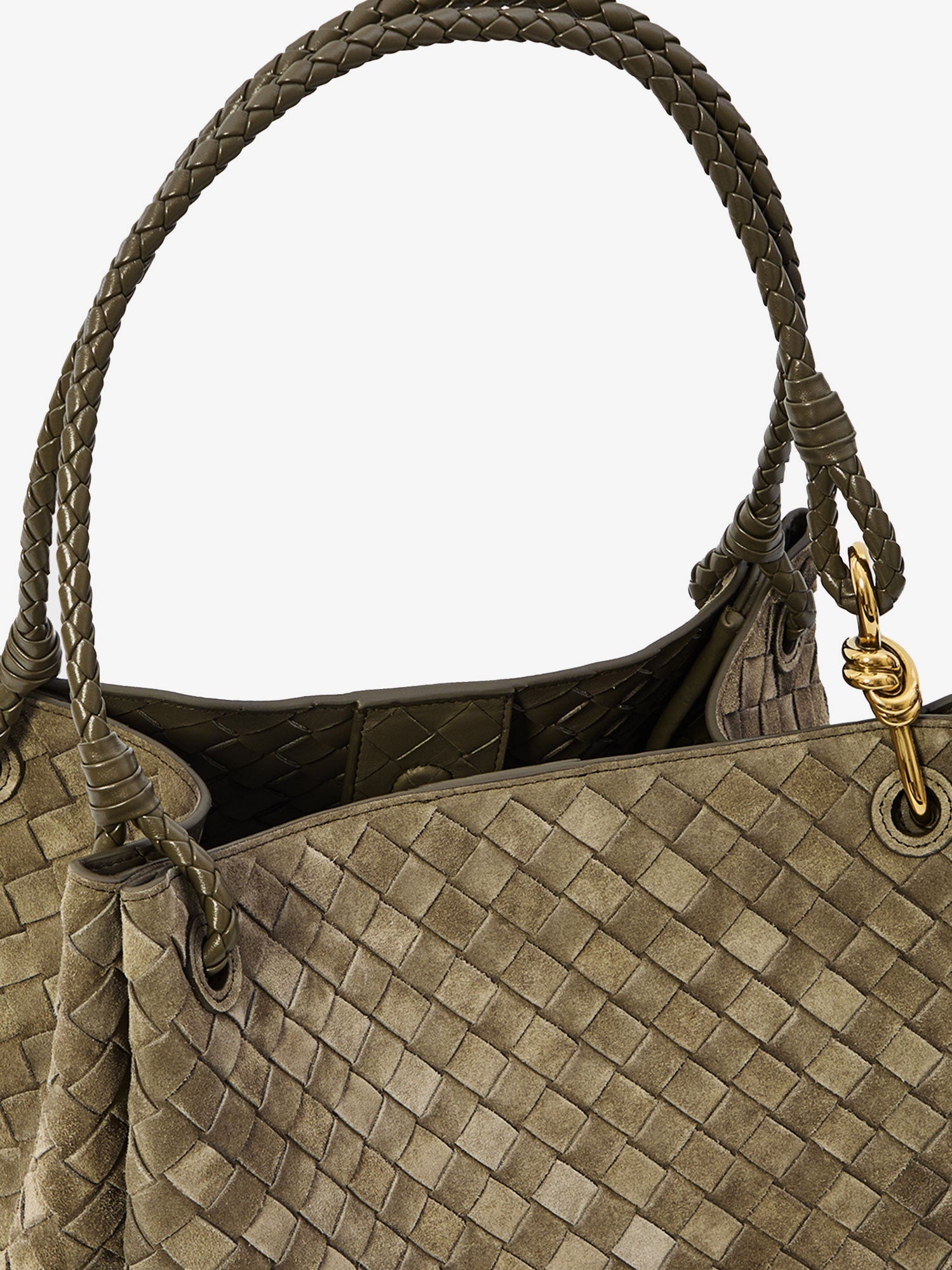 Bottega Veneta Parachute Large Suede Shoulder Bag