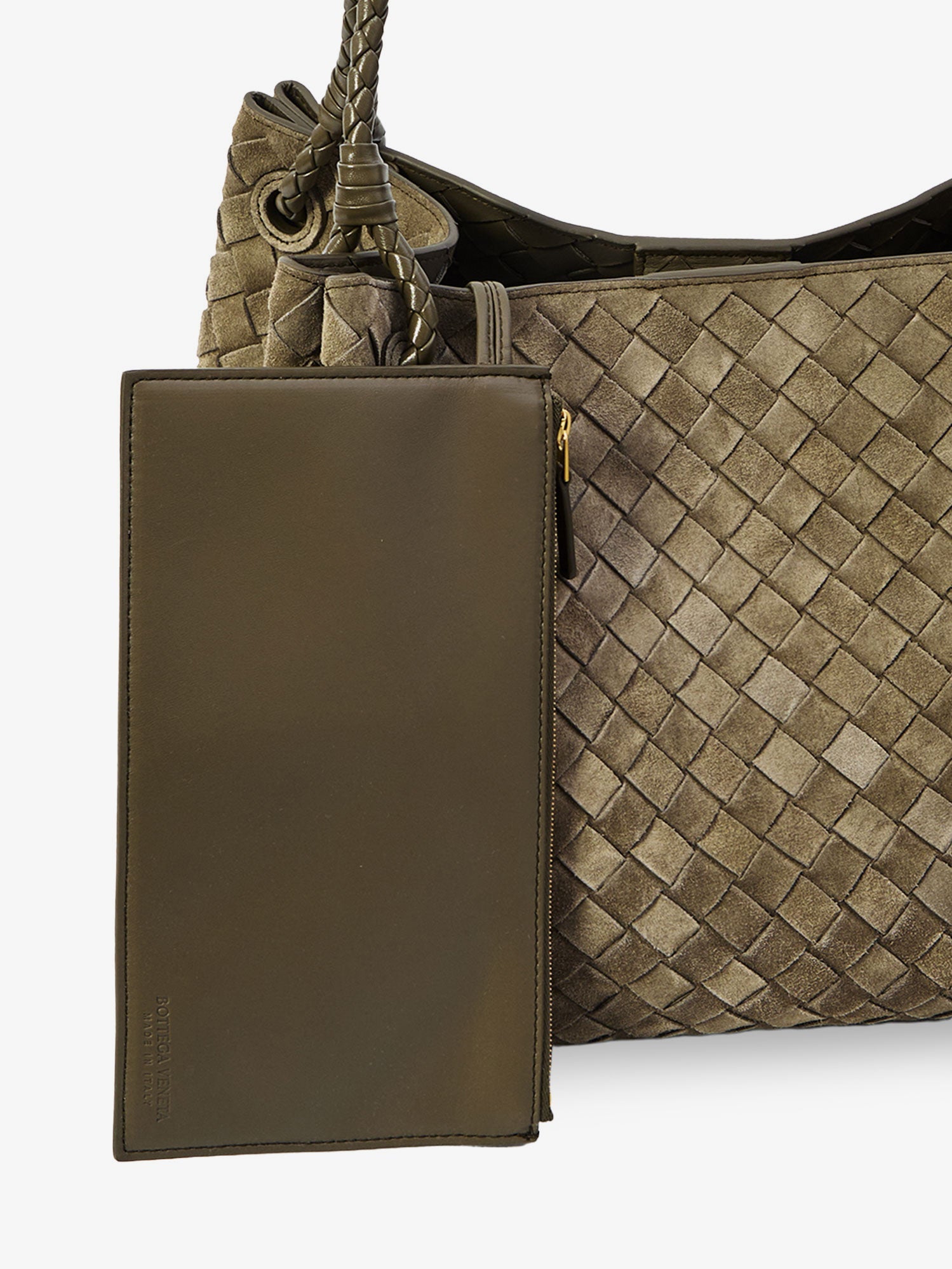 Bottega Veneta Parachute Large Suede Shoulder Bag