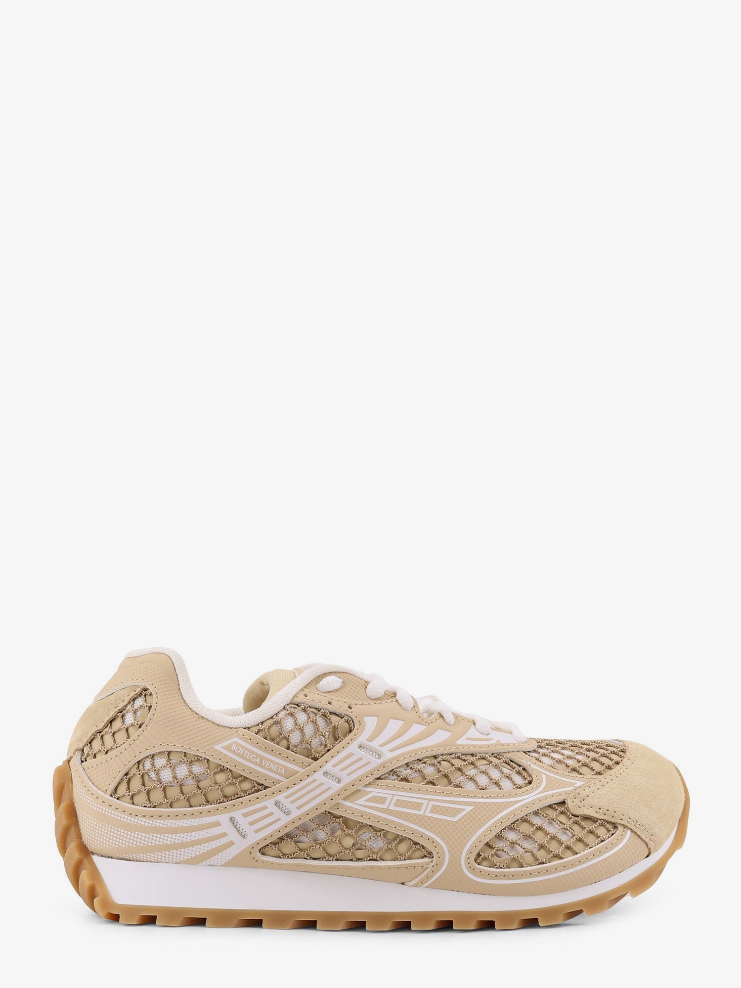 Bottega Veneta Orbit Mesh, Suede And Rubber Sneakers