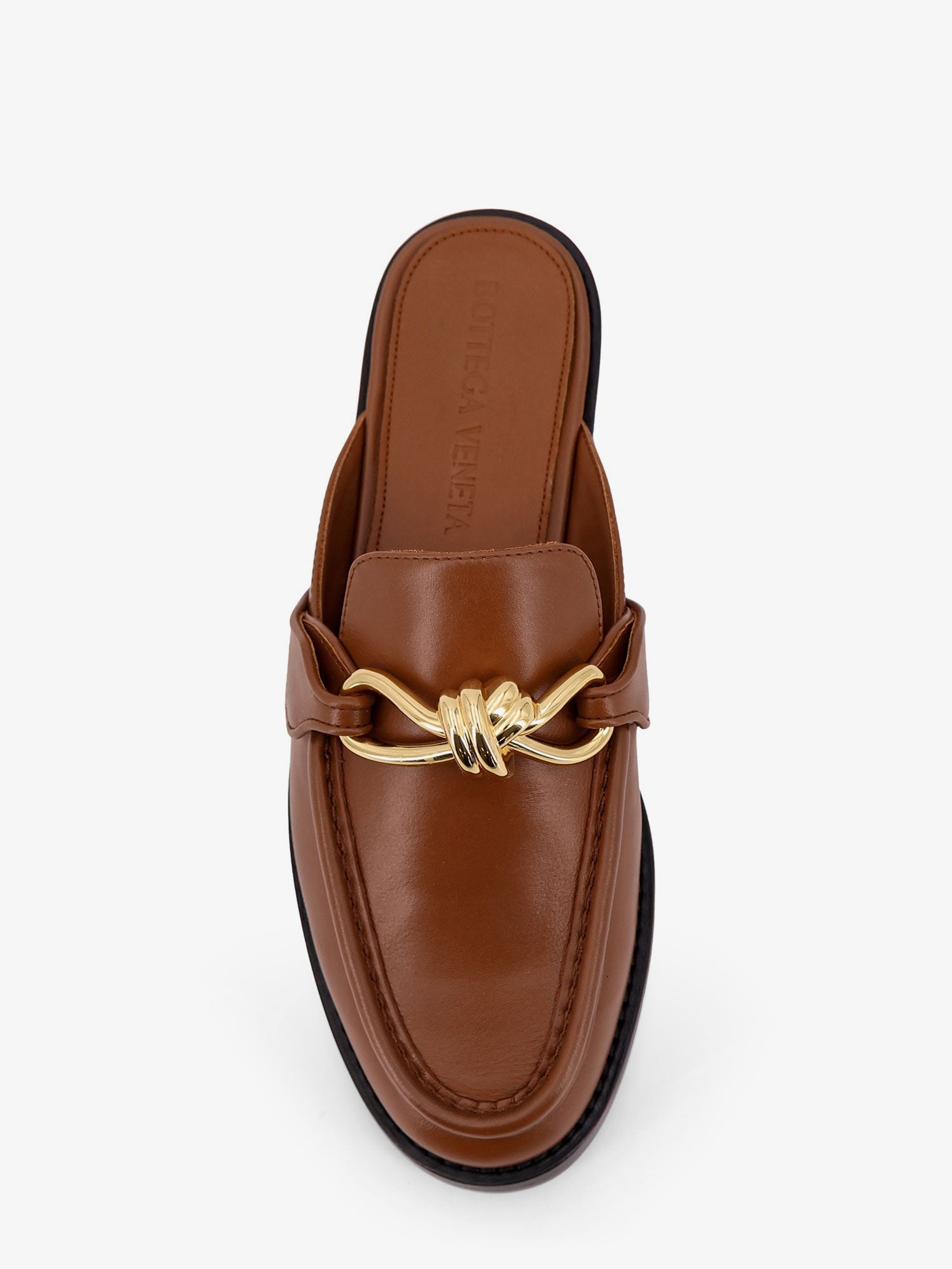 Bottega Veneta Astaire Leather Sabot Loafers