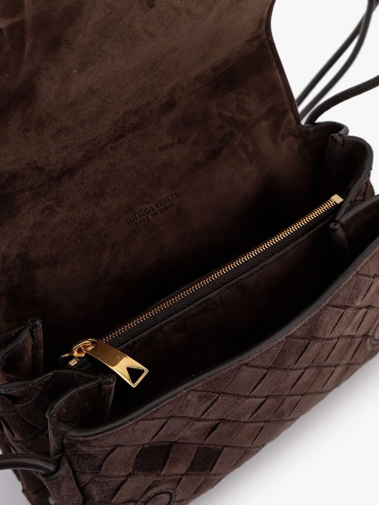 Bottega Veneta Notturno Suede Pouch