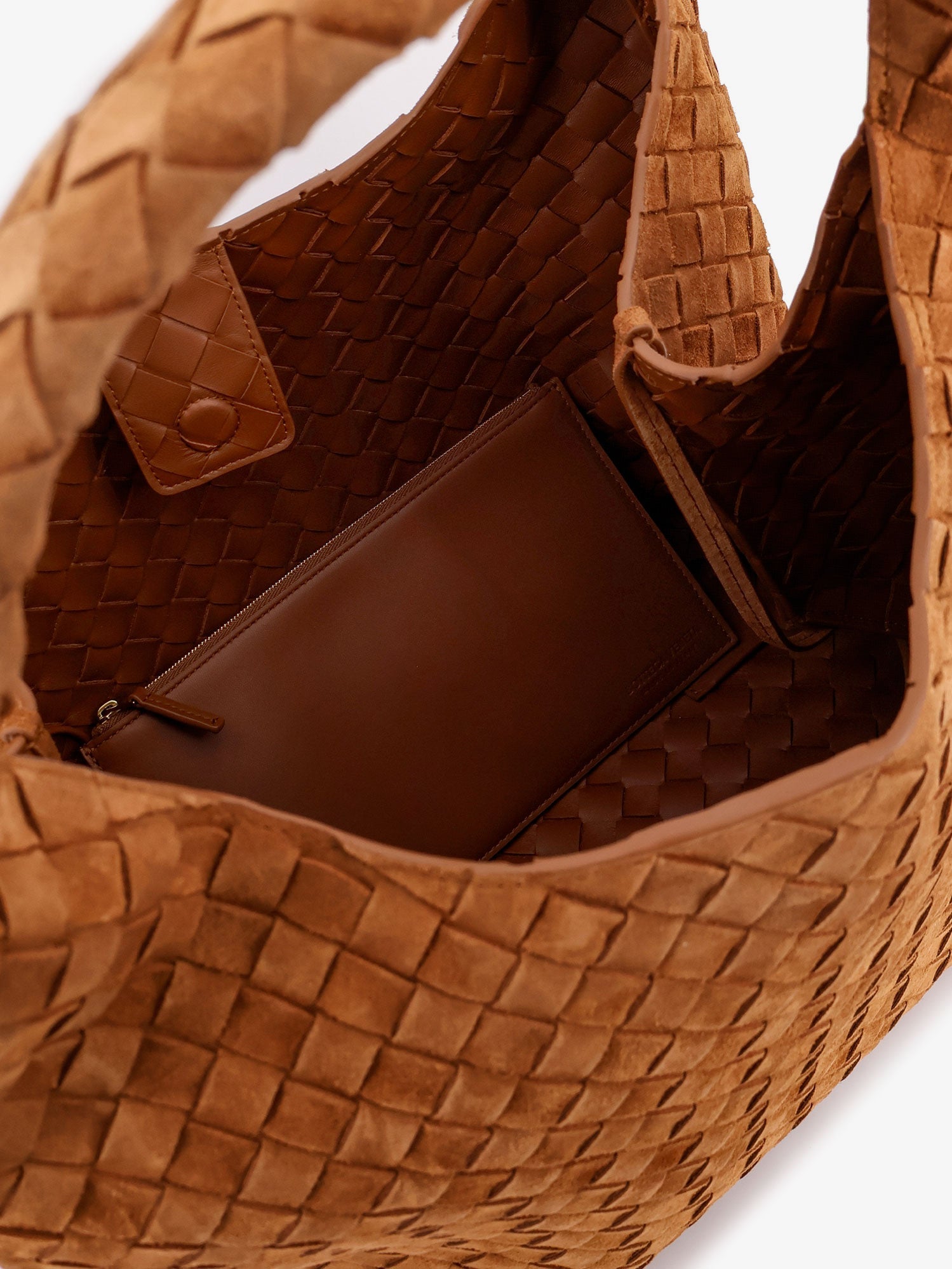 Bottega Veneta Campana Large Suede Shoulder Bag