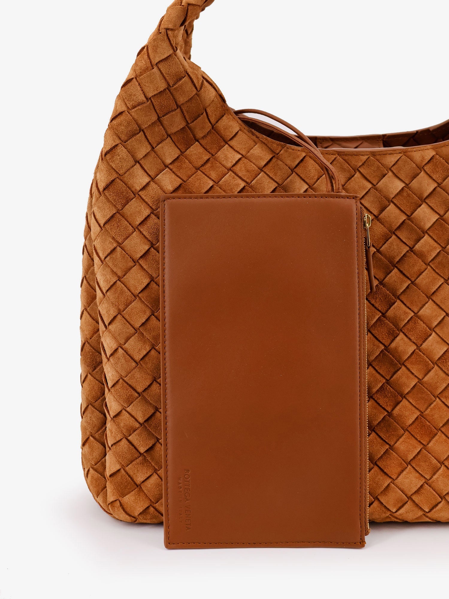 Bottega Veneta Campana Large Suede Shoulder Bag