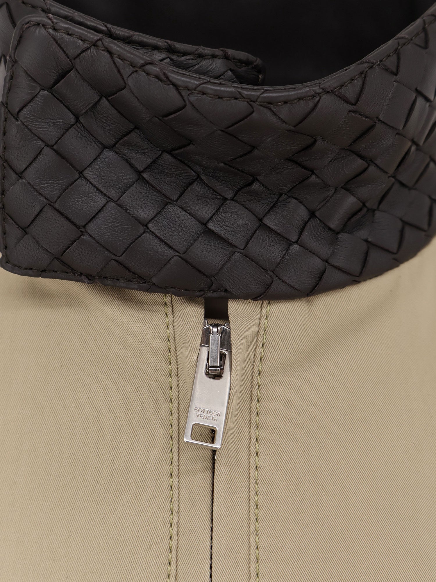 Bottega Veneta Cotton Jacket With Intrecciato Detail