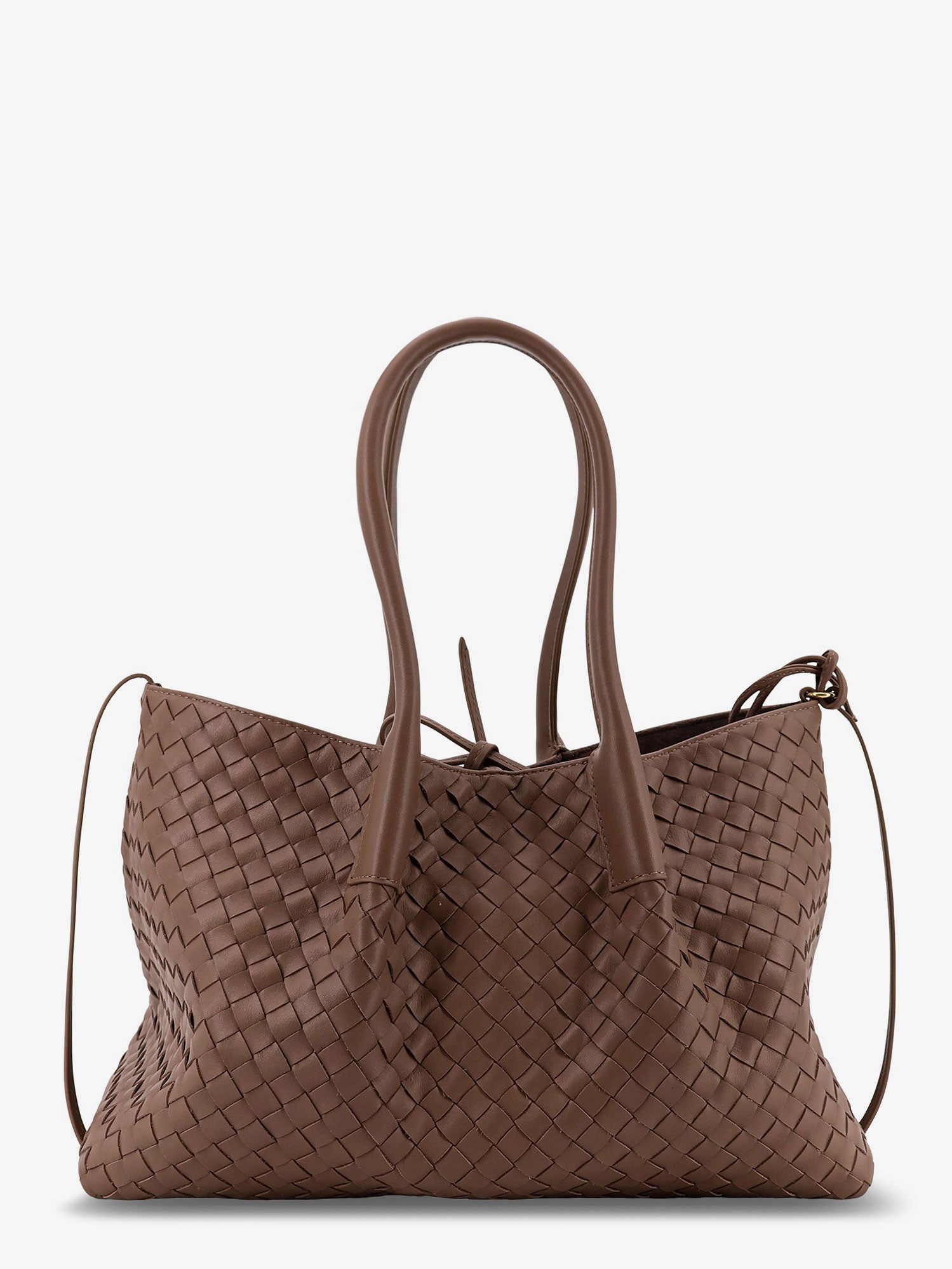 Bottega Veneta Pinacoteca Leather Handbag With Intrecciato Motif