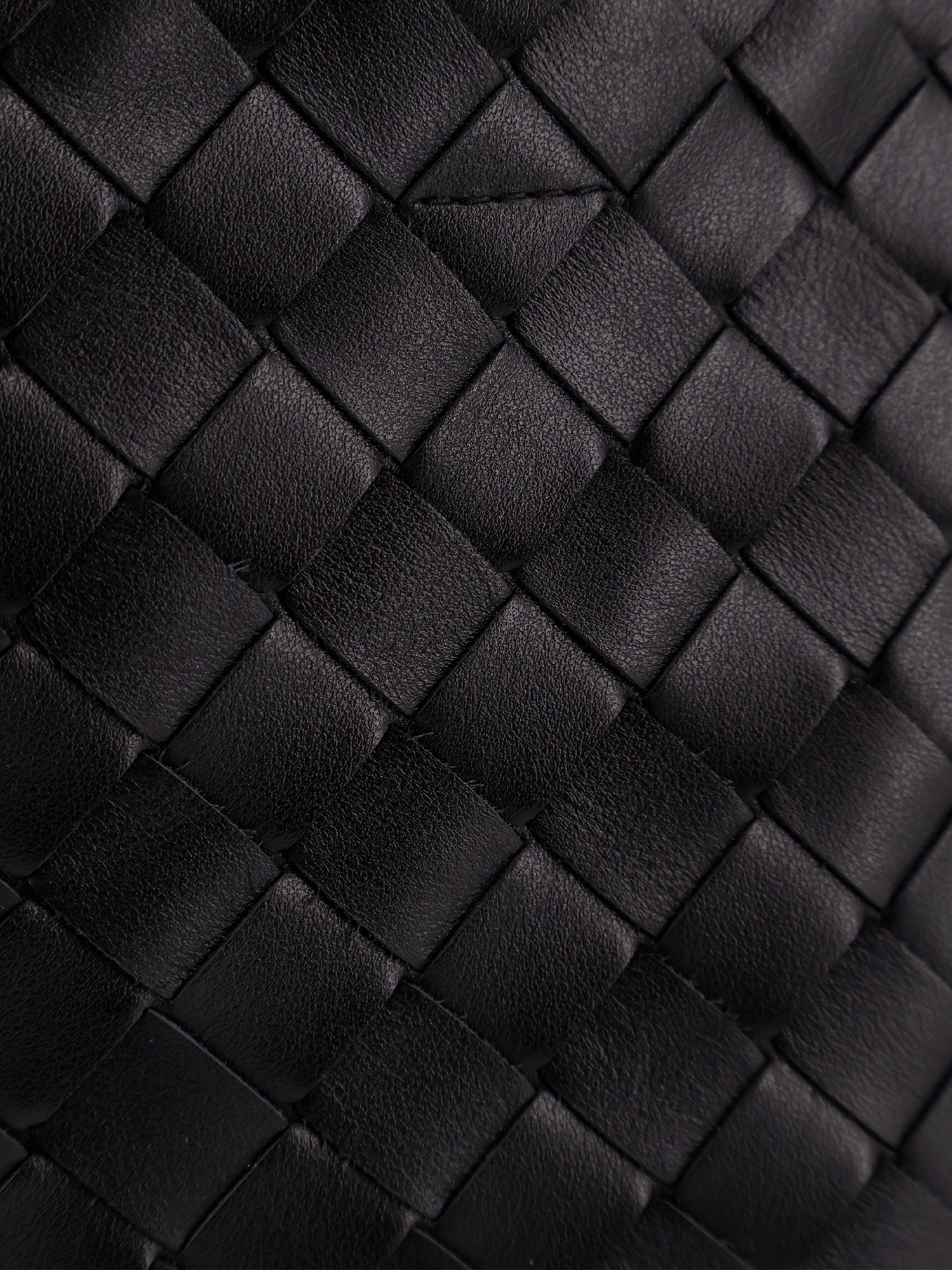 Bottega Veneta Leather Crossbody Bag With Intrecciato Pattern