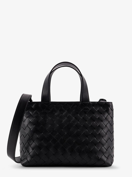 Bottega Veneta Leather Crossbody Bag With Intrecciato Pattern