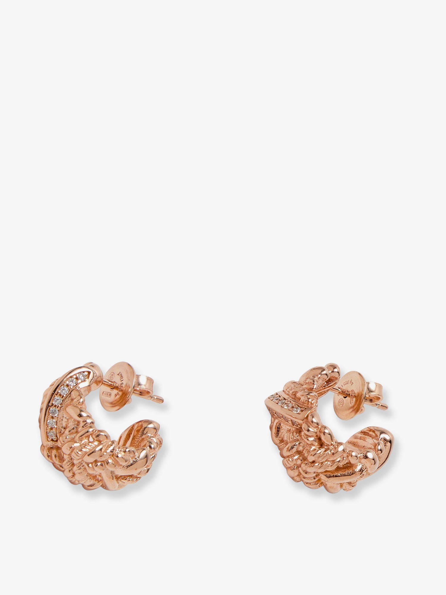 Bottega Veneta Brass Earrings With Gold Finishes