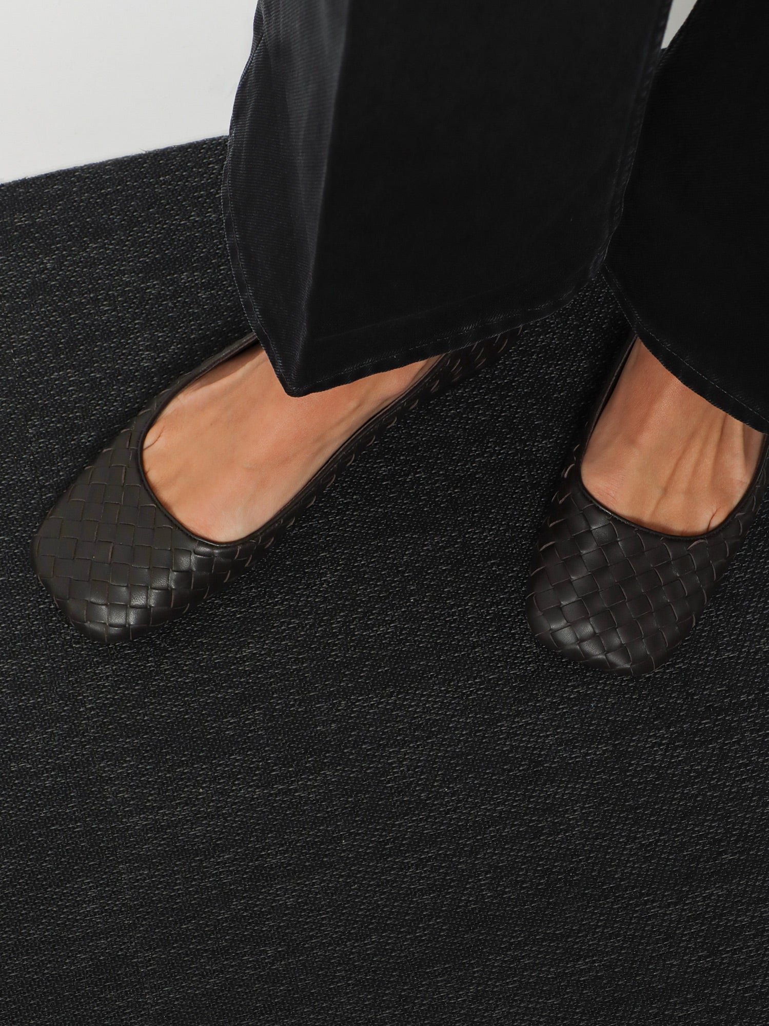 Bottega Veneta Charlotte Leather Ballerinas With Intrecciato Motif