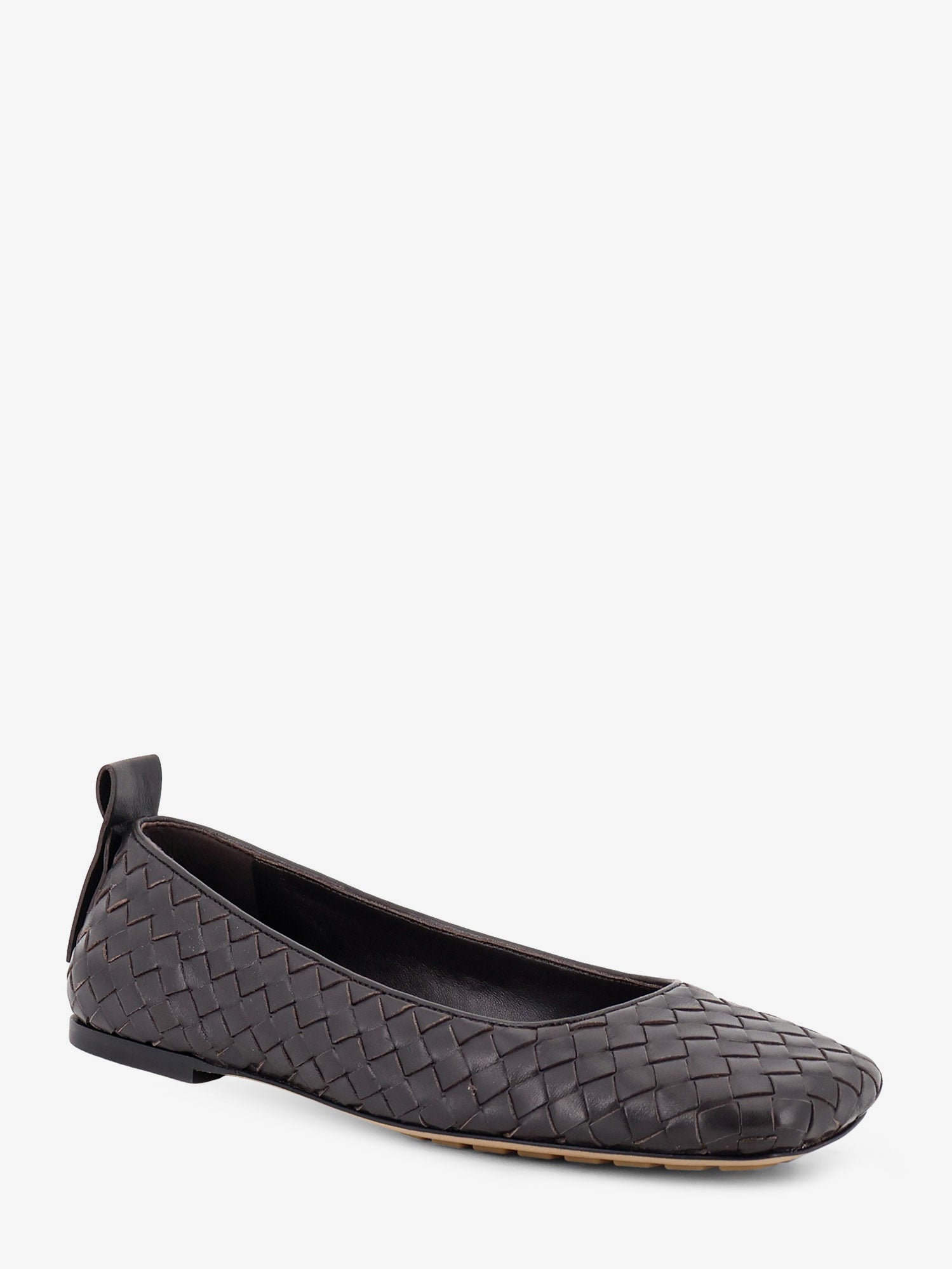 Bottega Veneta Charlotte Leather Ballerinas With Intrecciato Motif