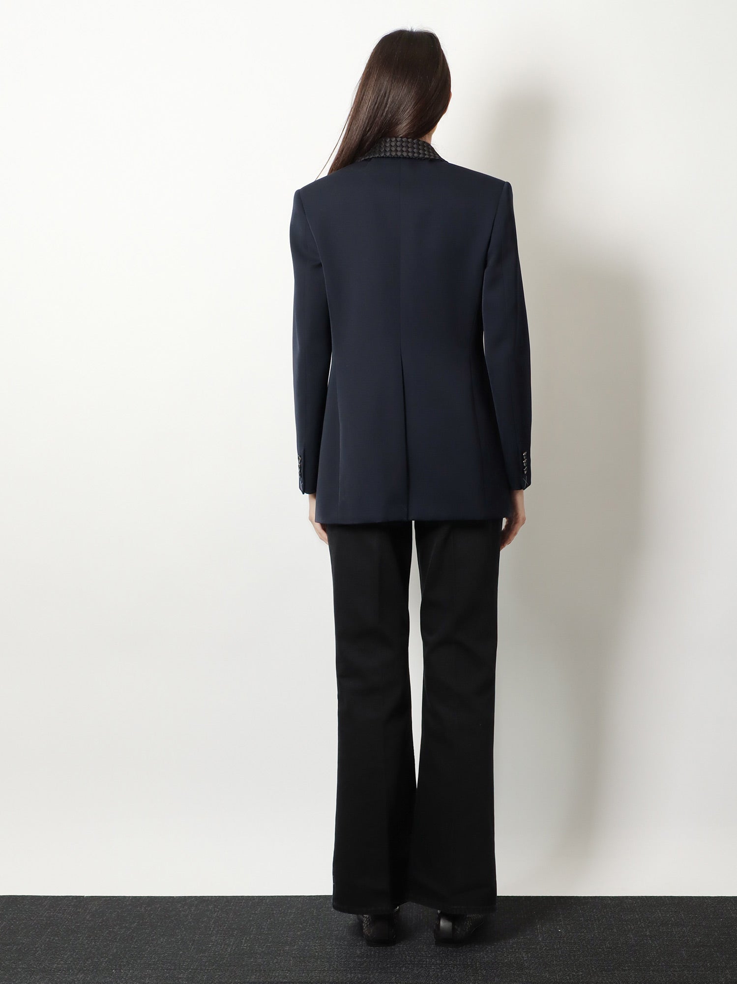 Bottega Veneta Wool Blazer With Intrecciato Detail