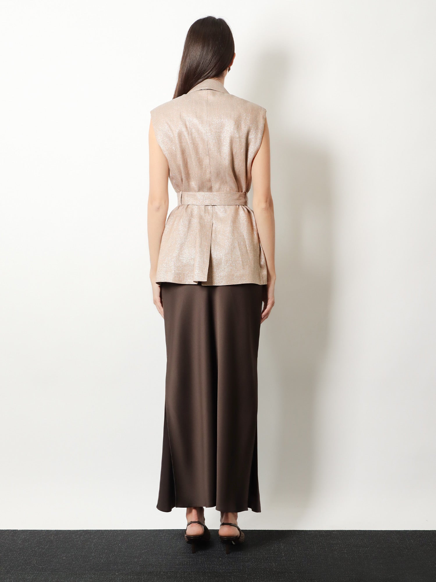 Brunello Cucinelli Satin Long Skirt