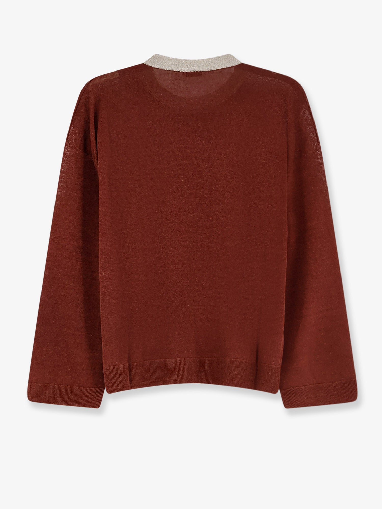 Brunello Cucinelli Linen Blend Sweater With Lurex Detail