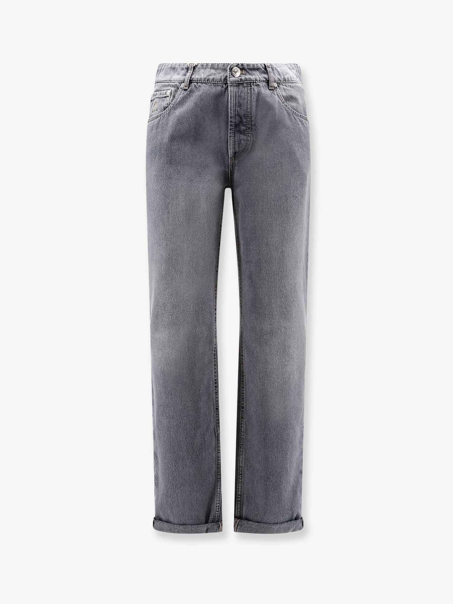 Brunello Cucinelli Traditional Fit Cotton Jeans