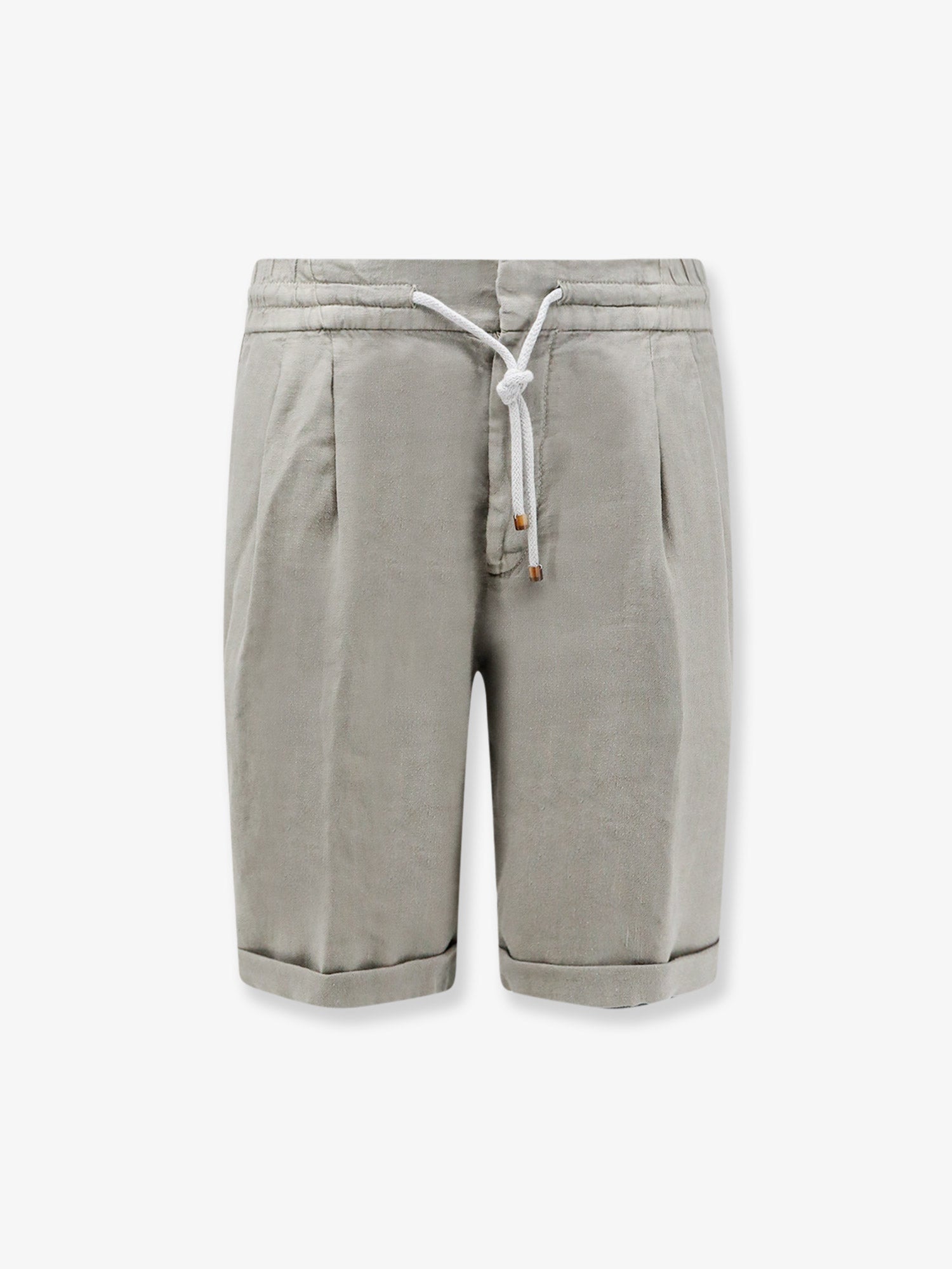 Brunello Cucinelli Linen Bermuda Shorts With Drawstring