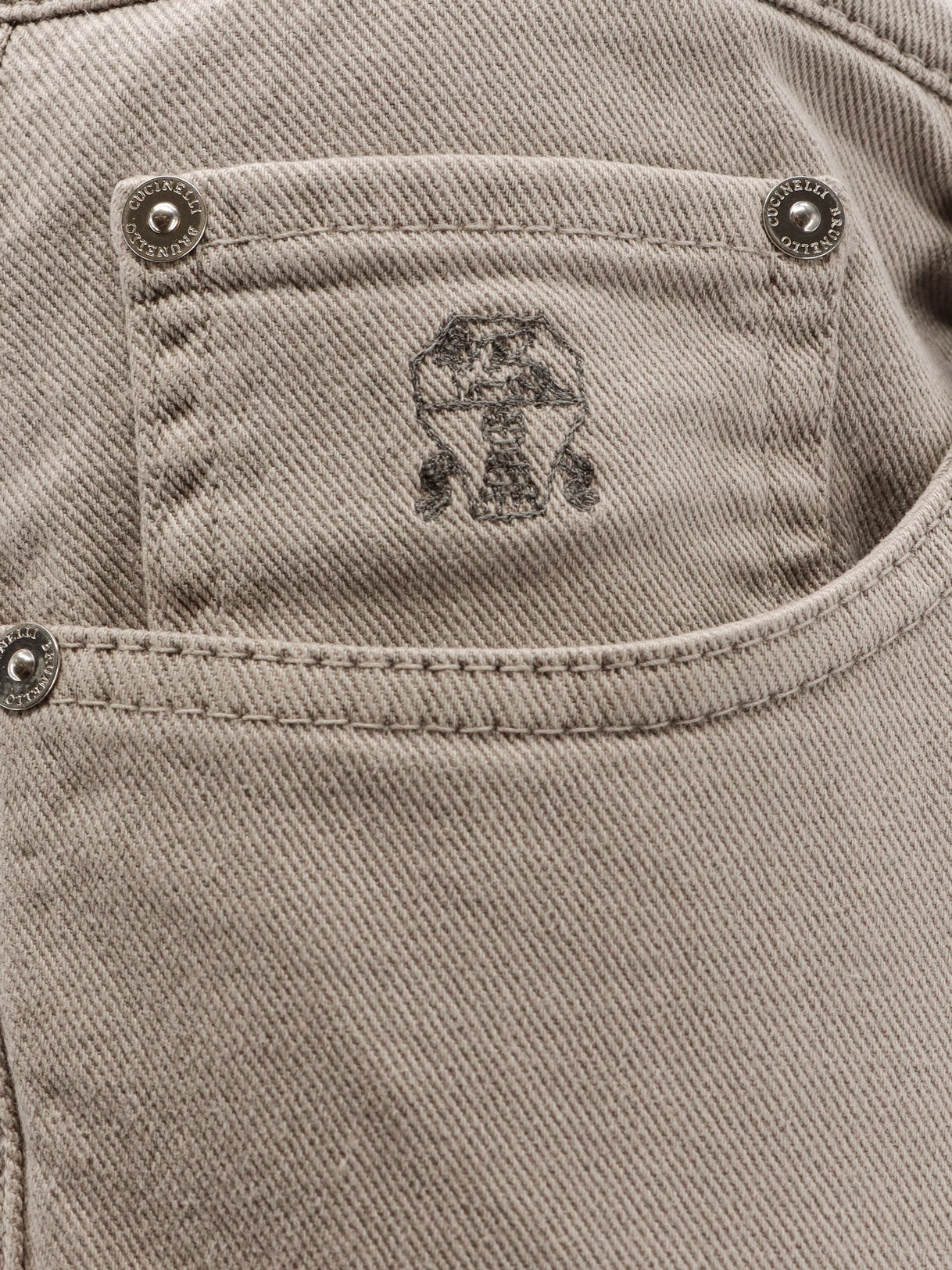 Brunello Cucinelli Traditional Fit Cotton Trousers