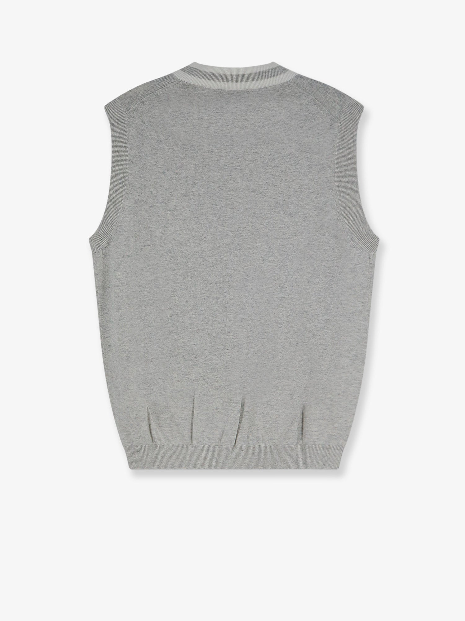 Brunello Cucinelli Cotton Vest With Front Logo Patch