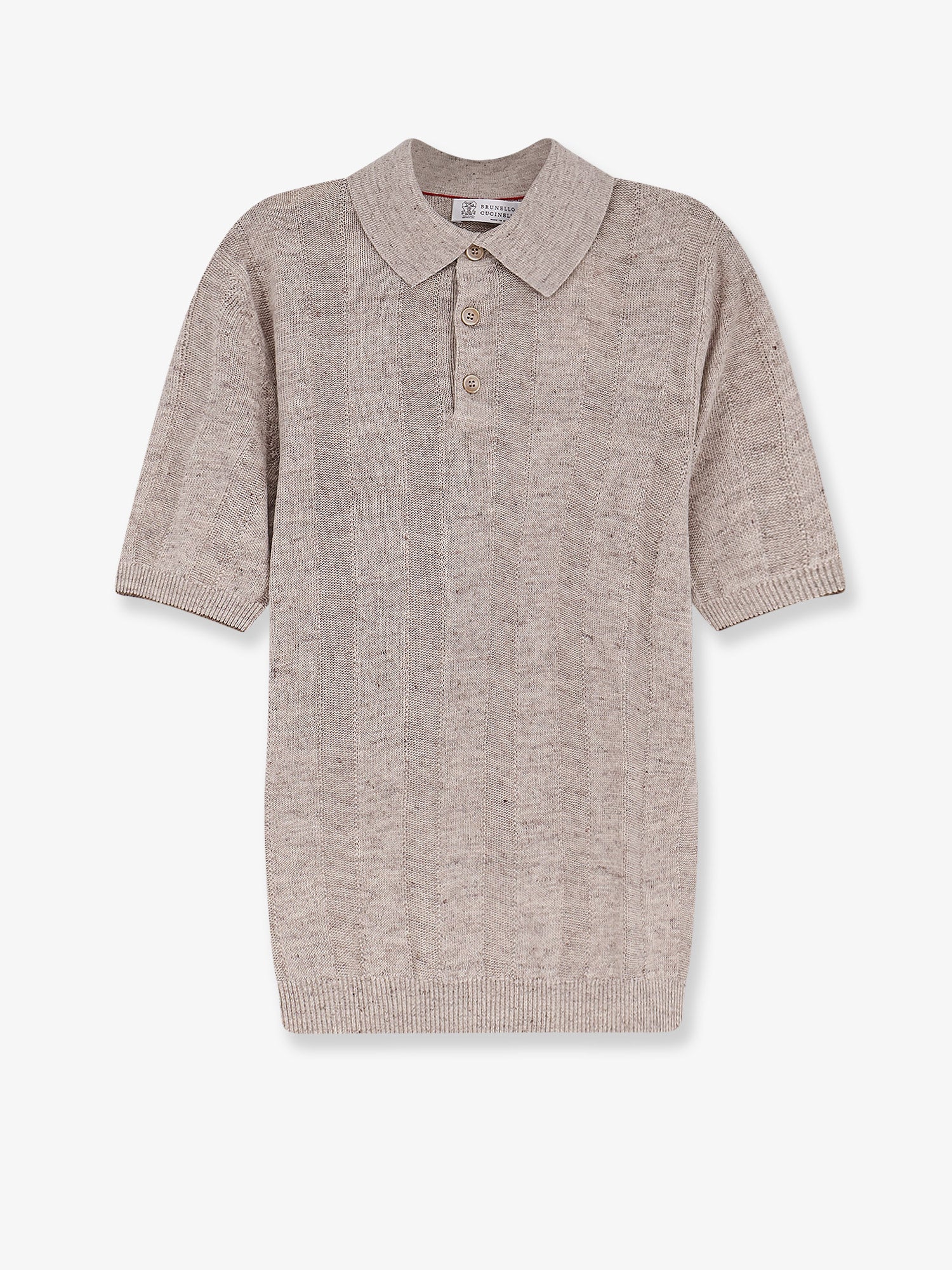 Brunello Cucinelli Linen And Cotton Blend Polo Shirt